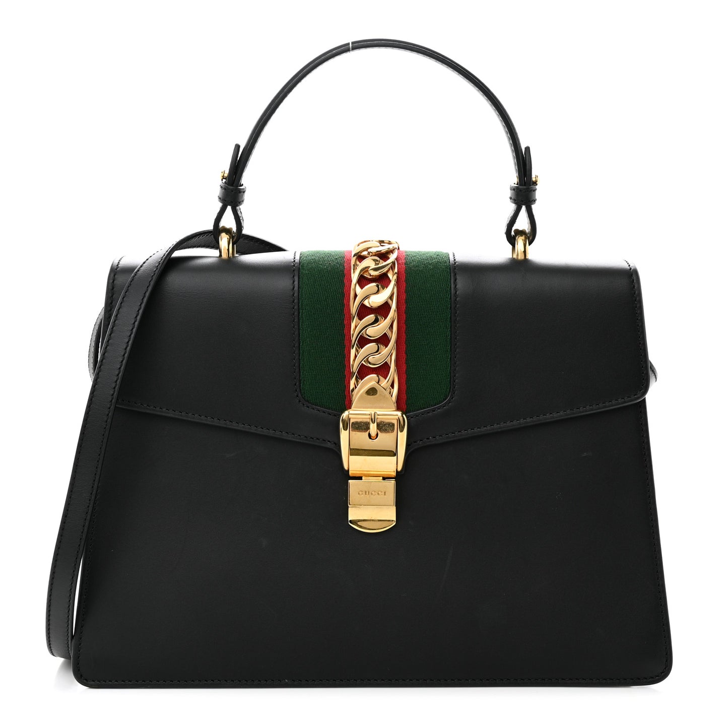 Calfskin Medium Sylvie Top Handle Bag Blue