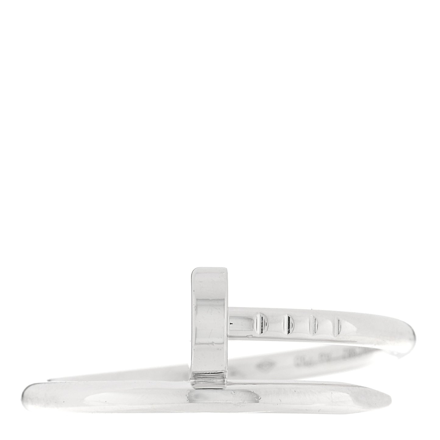 18K White Gold Small Juste Un Clou Ring 54 7
