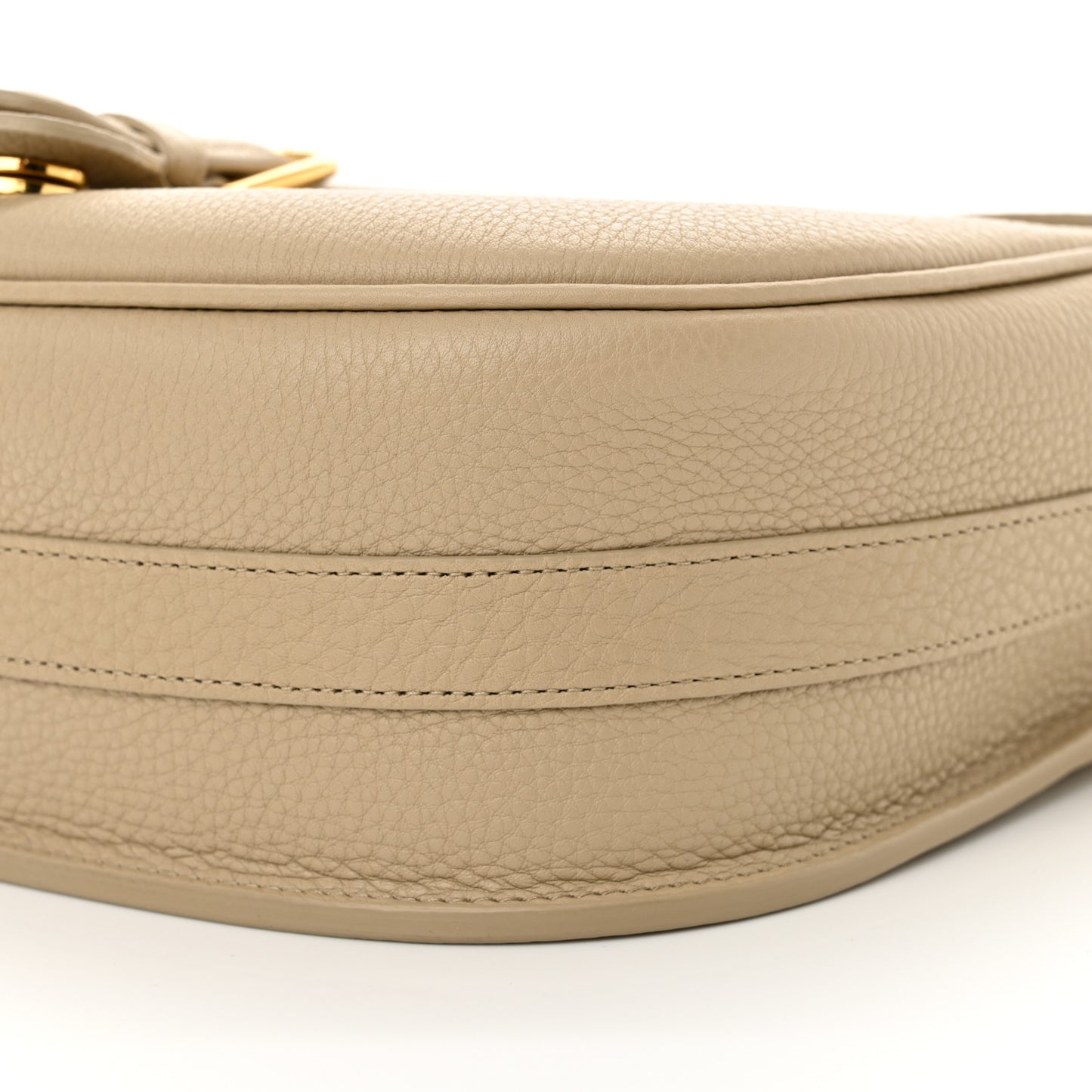 Grained Calfskin Large Bobby Flap Warm Taupe