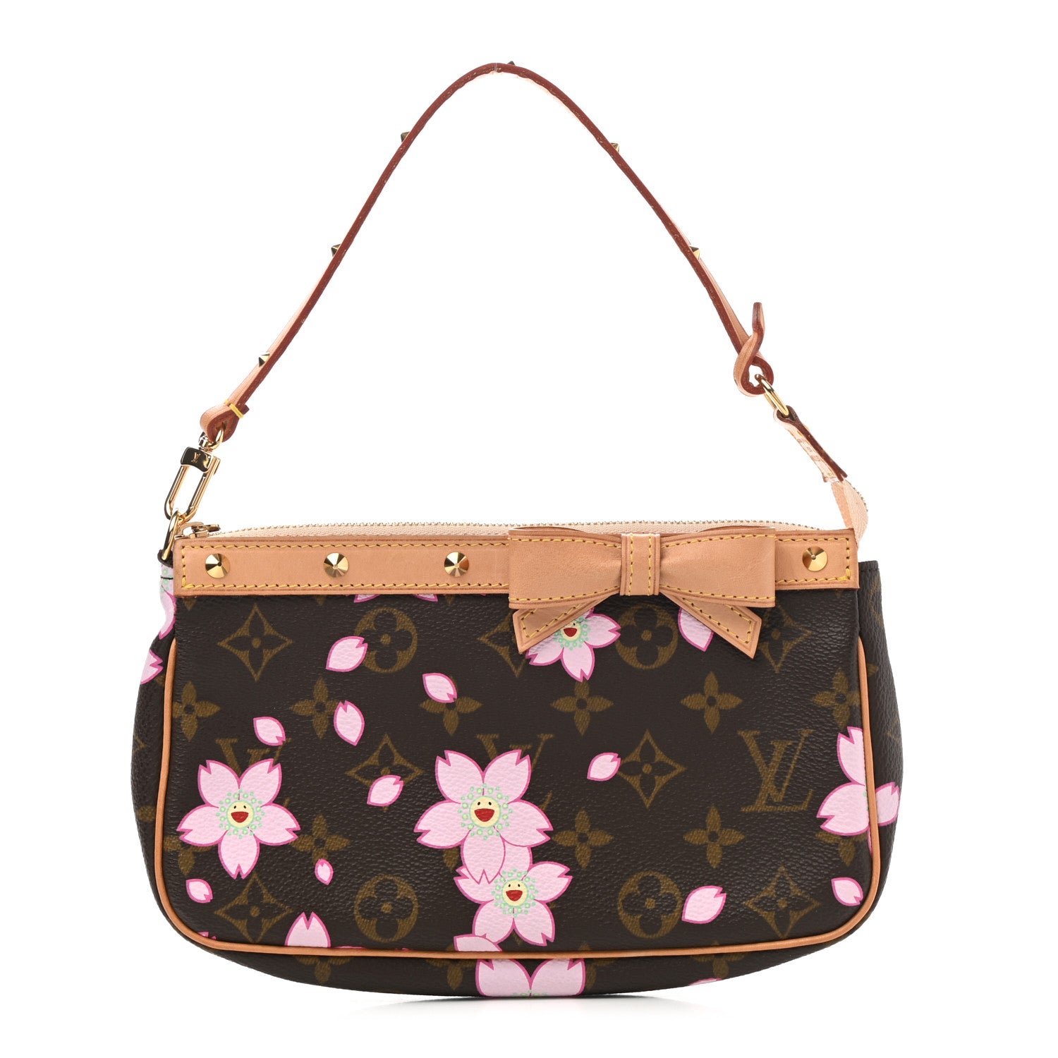 Louis Vuitton Monogram Cherry Blossom Pochette Accessories Brown 1 of 10