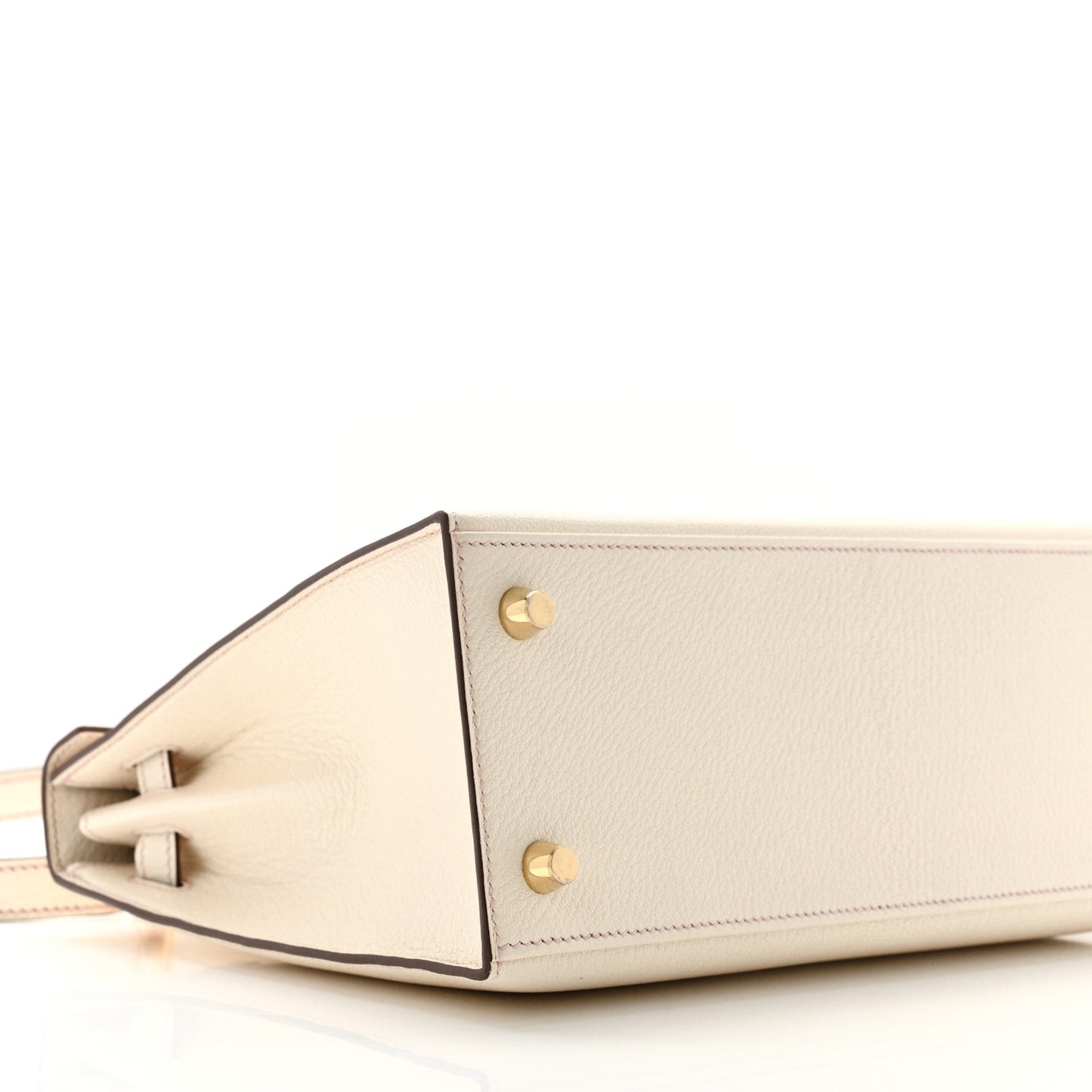 Chevre Mysore Horseshoe Kelly Sellier 25 Nata Gris Perle Rose Sakura