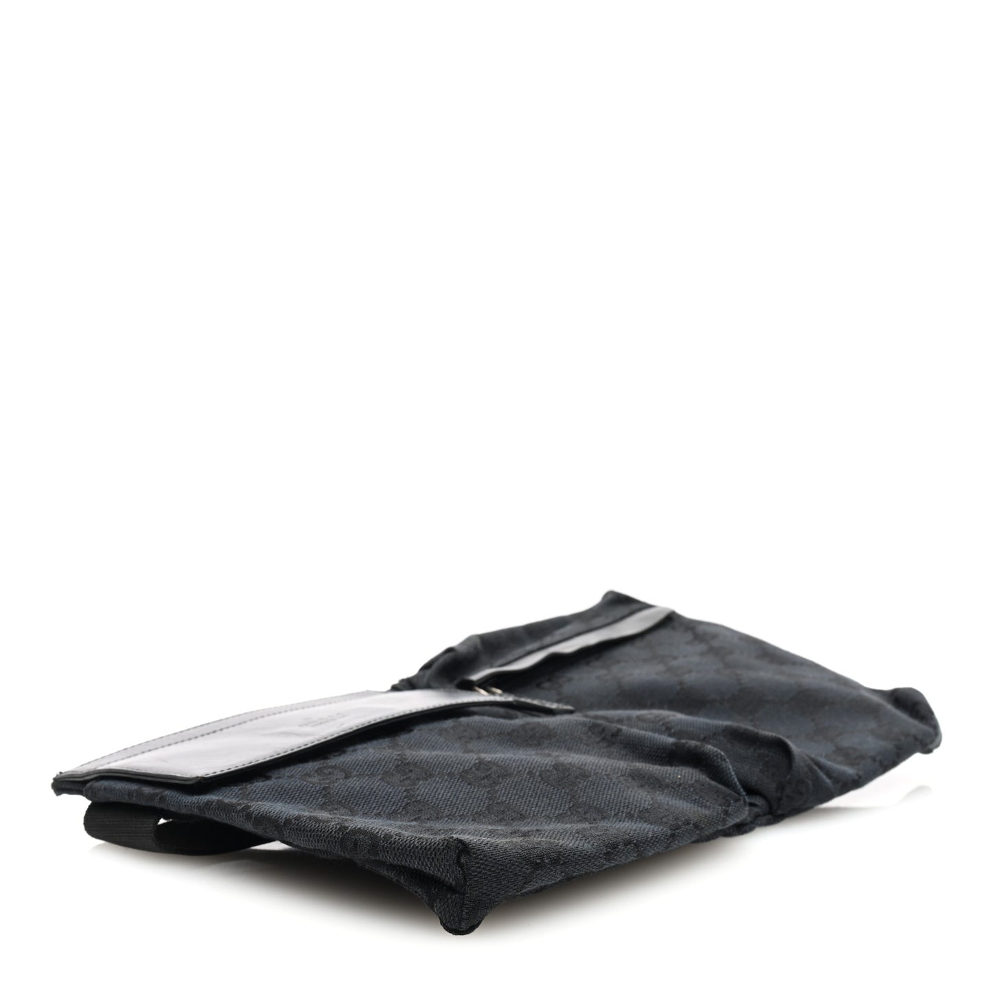 GG Monogram Double Pocket Belt Bag Black