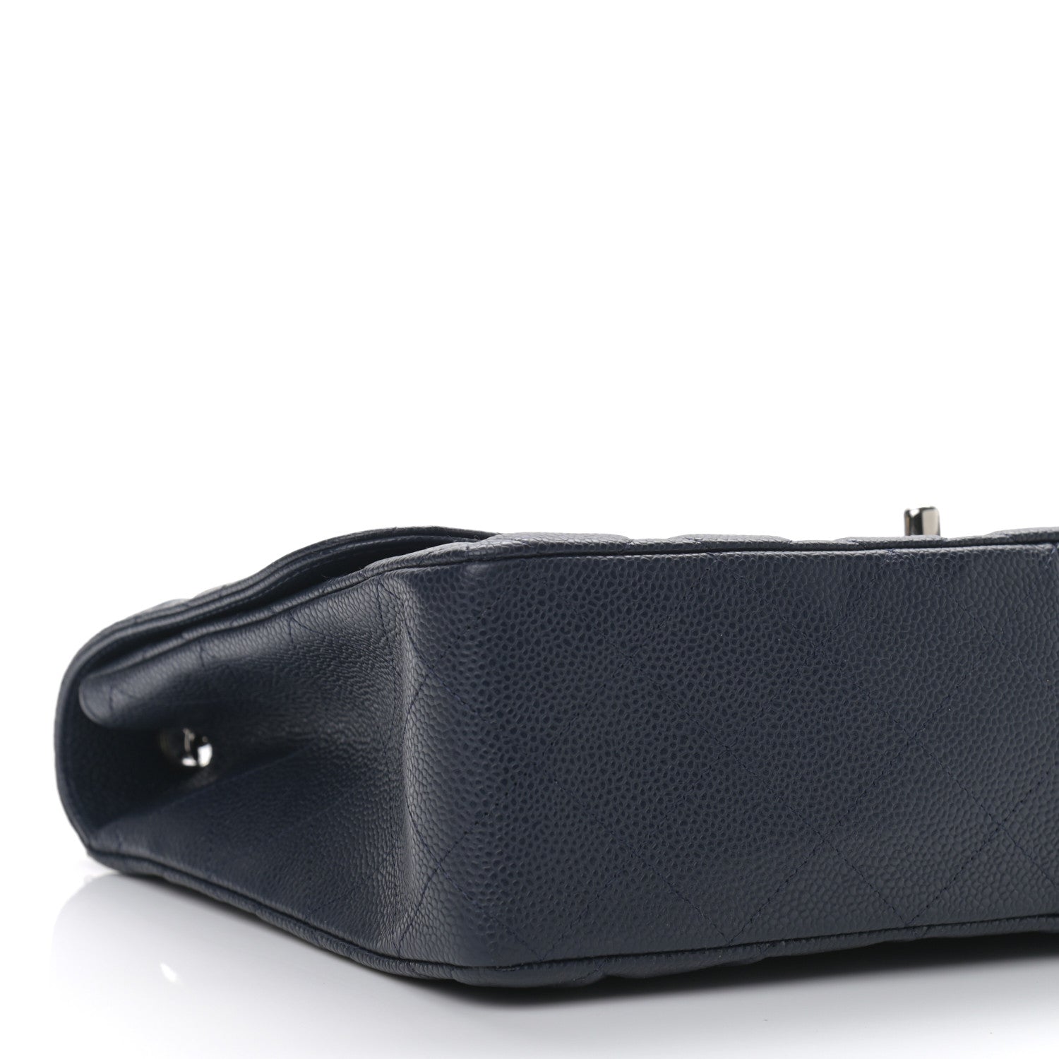 Chanel Caviar Quilted Jumbo Single Flap Navy 9 of 10
