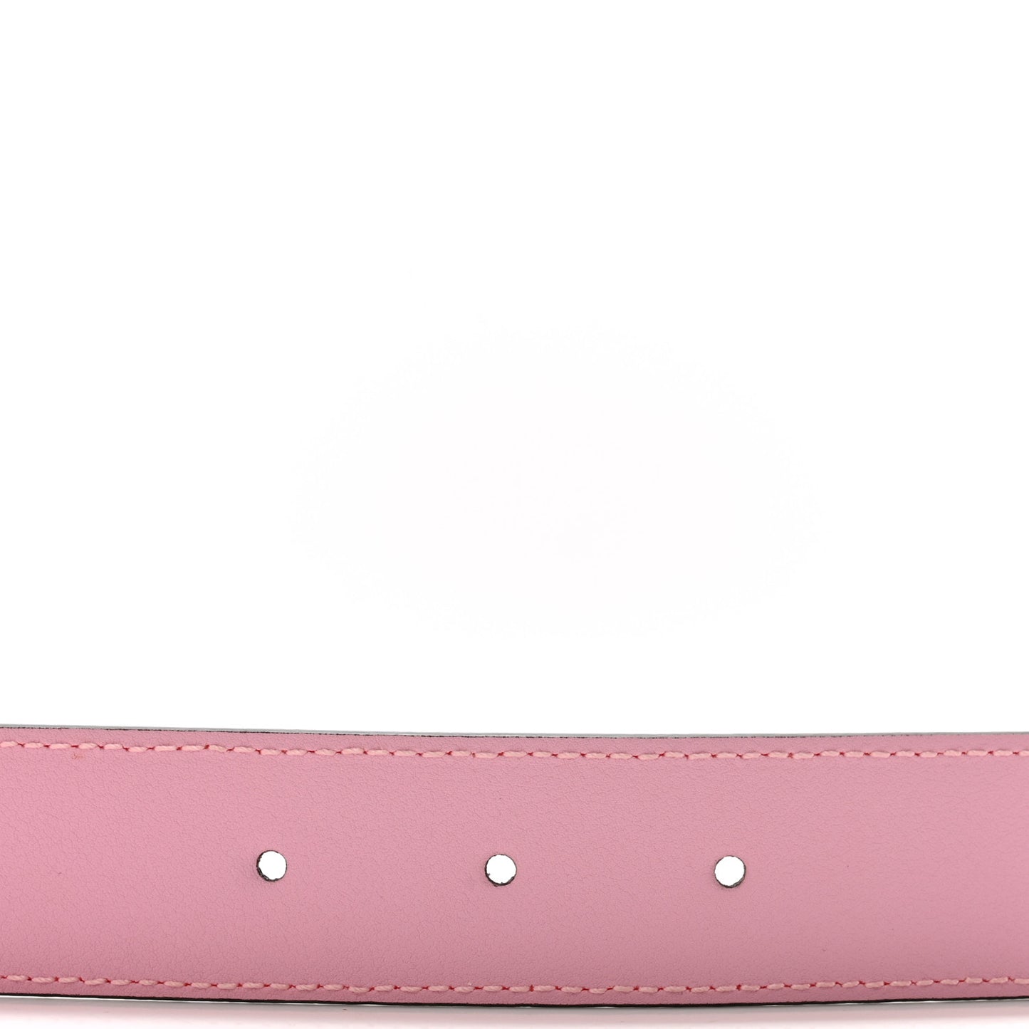 Plutone Calfskin Enamel Crystal Square G Snake 30mm Belt 80 32 Sugar Pink