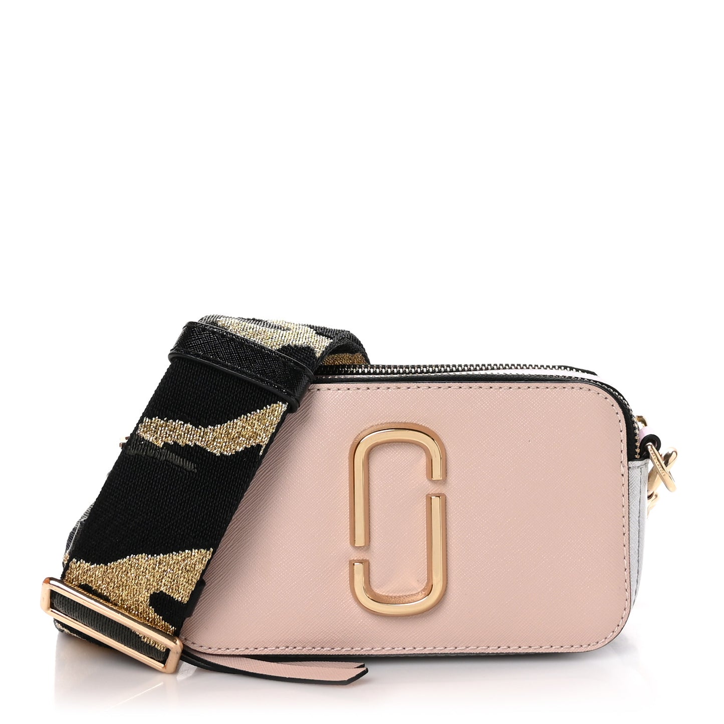 Saffiano Small Snapshot Camera Bag Beige Multicolor