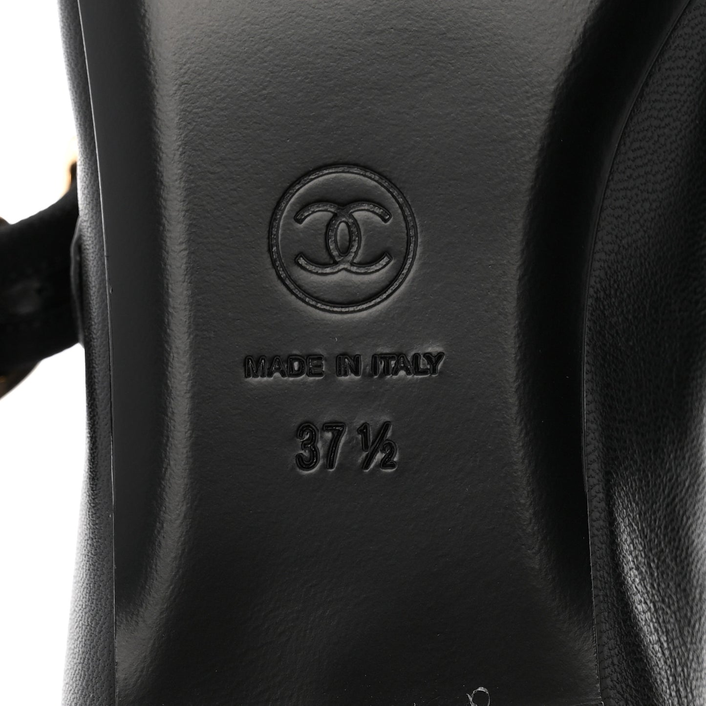 Lambskin Mary Jane Flats 37.5 Black