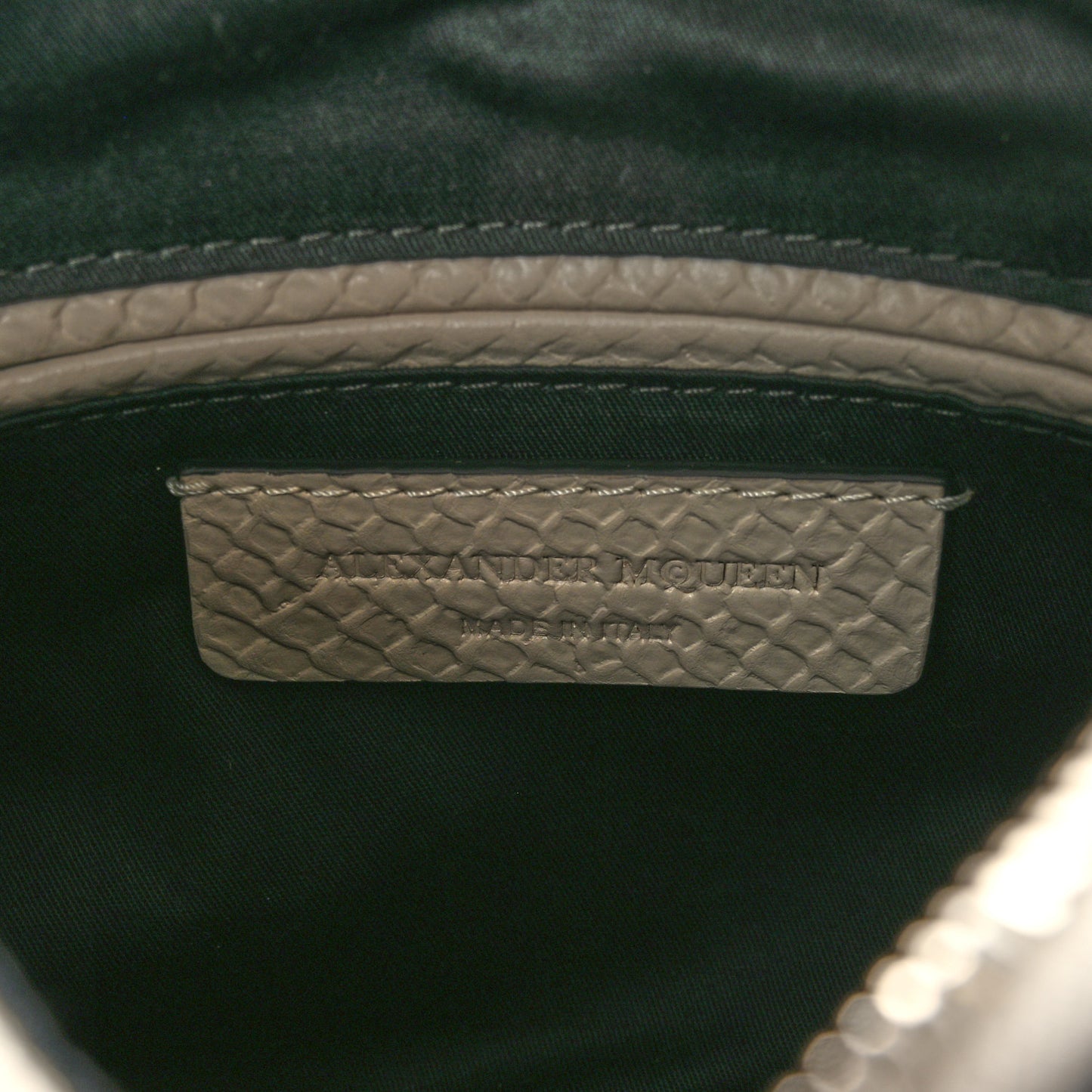 Calfksin Crocodile Embossed Manta Clutch White