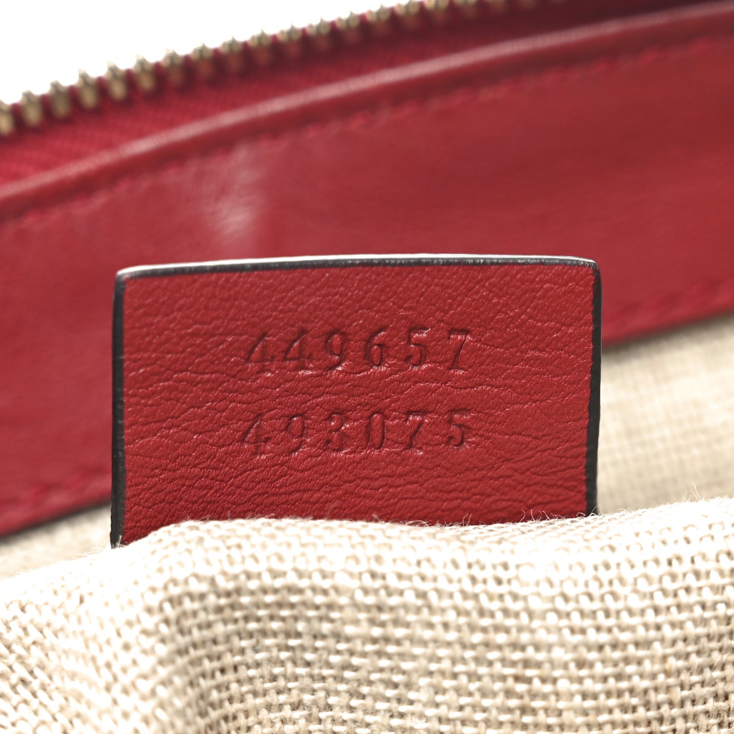 Soft Microguccissima Dome Satchel Red