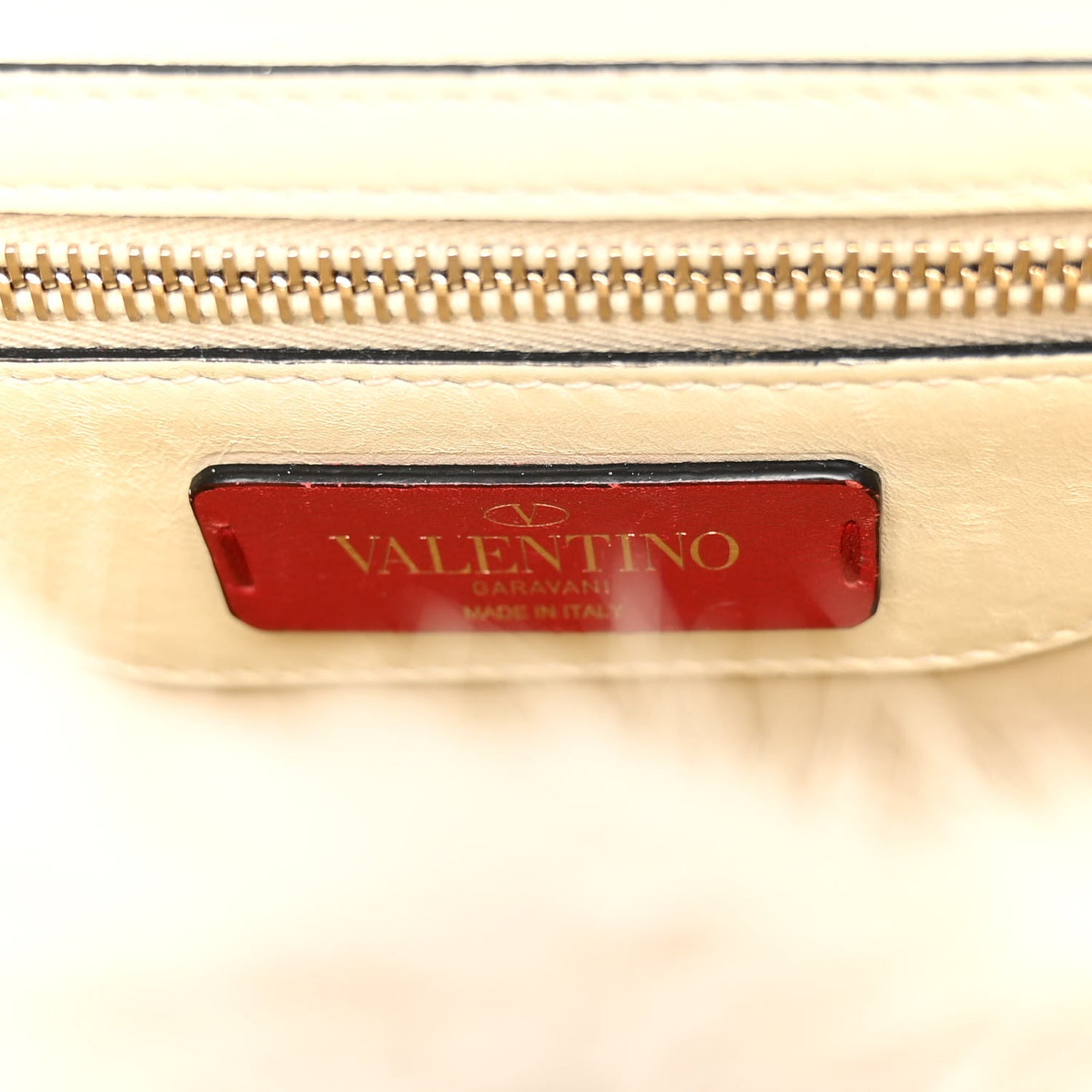 Mink Fur Small Demilune Shoulder Bag Beige