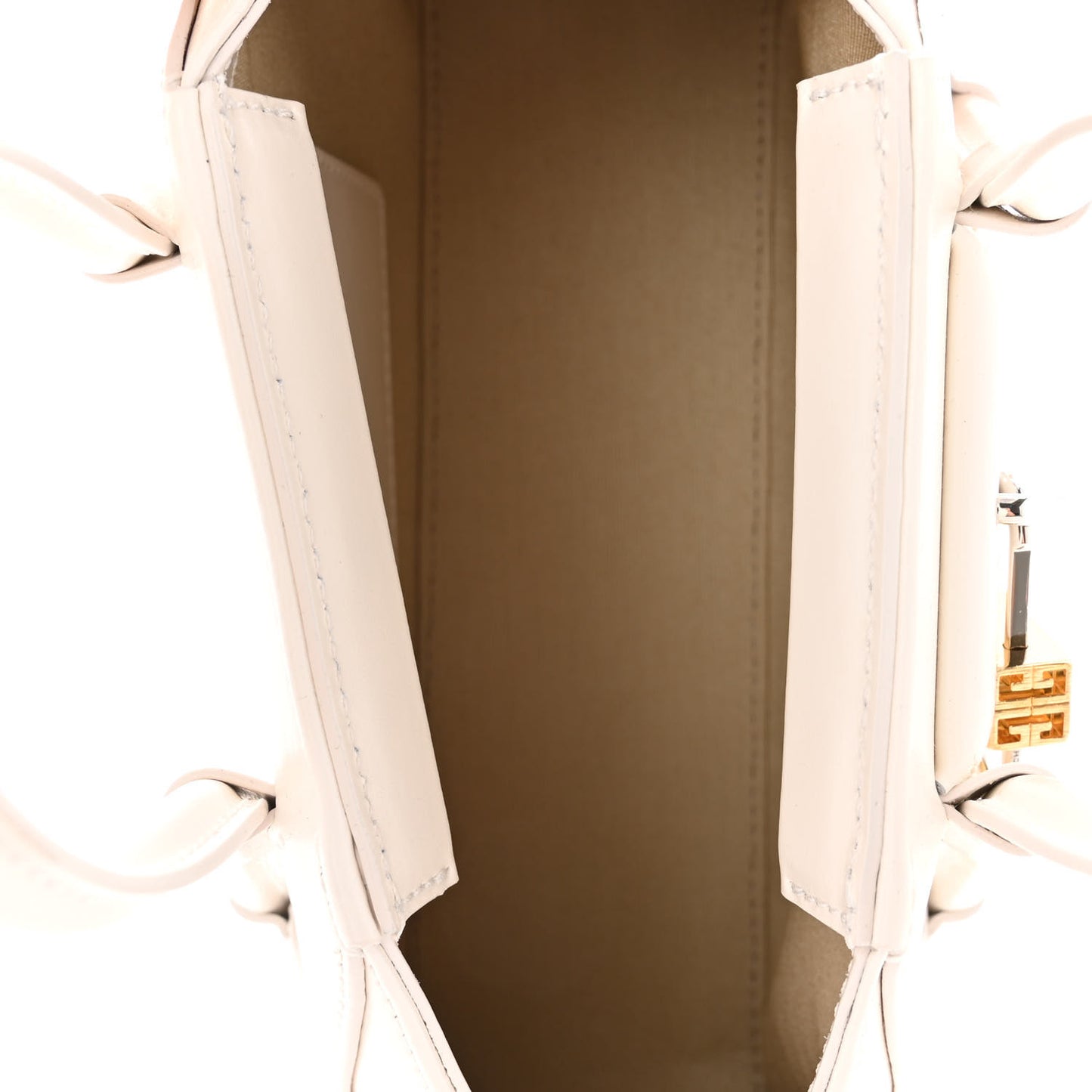 Box Calfskin Mini Antigona Stretch Ivory