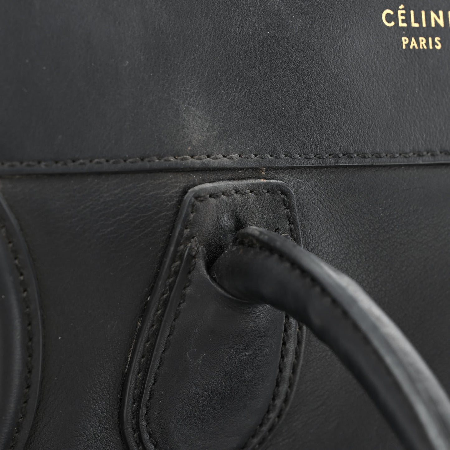 Smooth Calfskin Mini Luggage Black