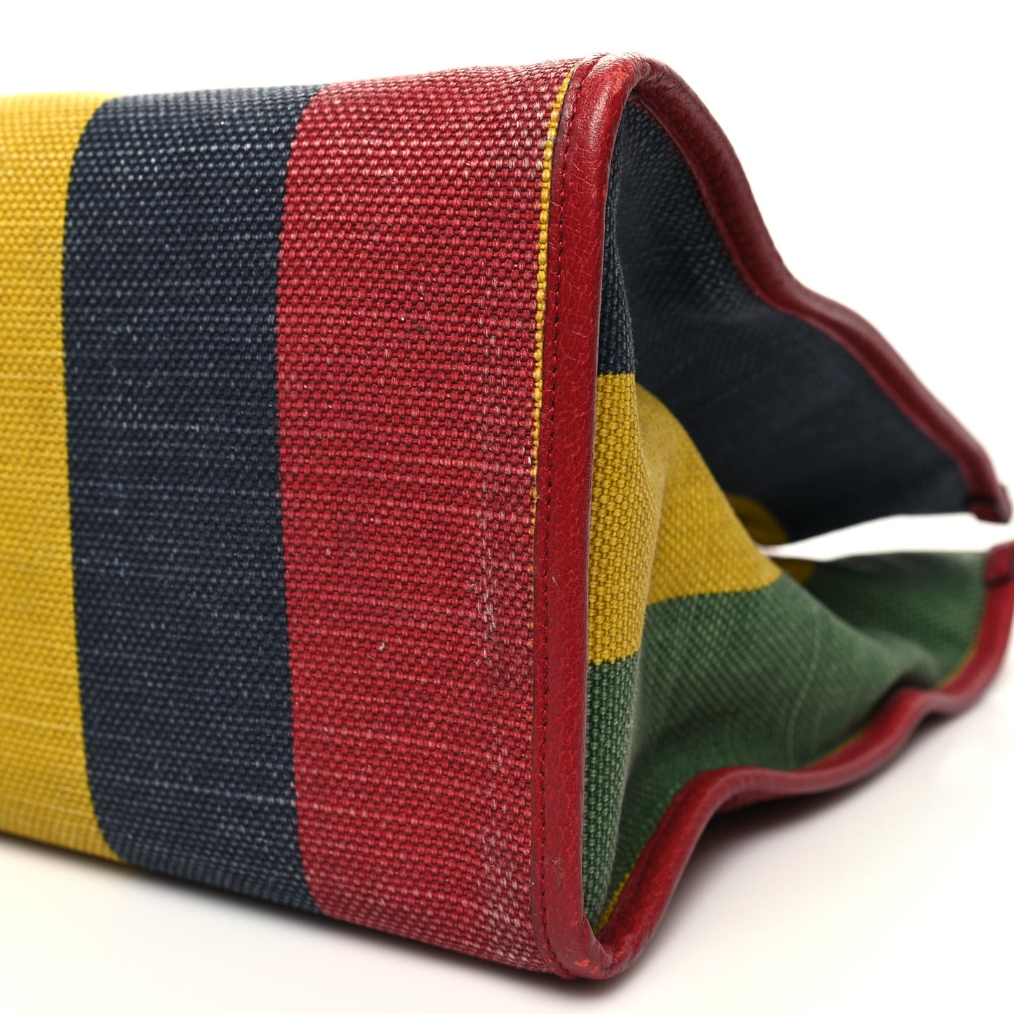 Canvas Marley Stripe Script Logo Large Gucci 100 Tote Bag Multicolor