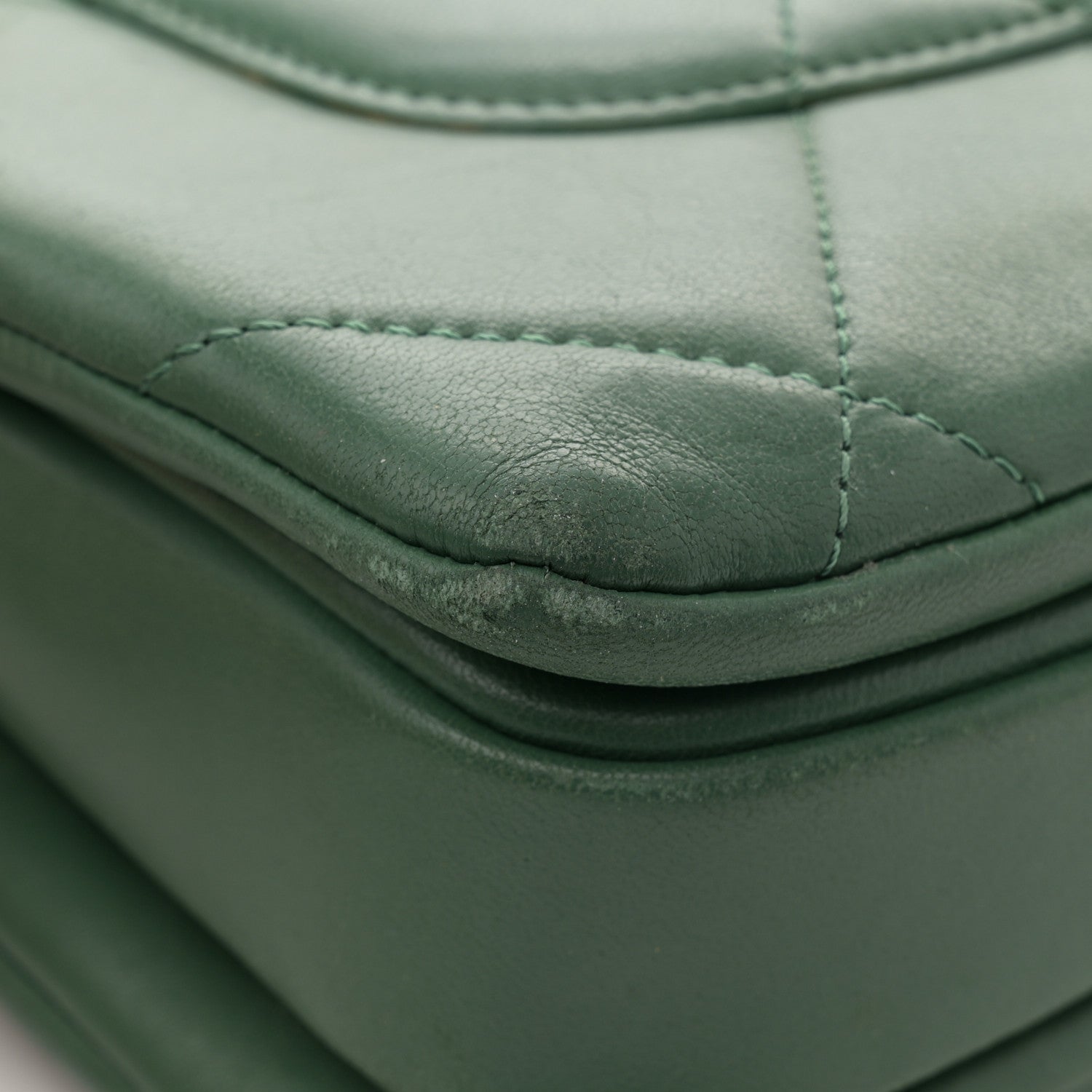 Chanel Lambskin Quilted Small Trendy CC Flap Dual Handle Bag Green 12 of 14