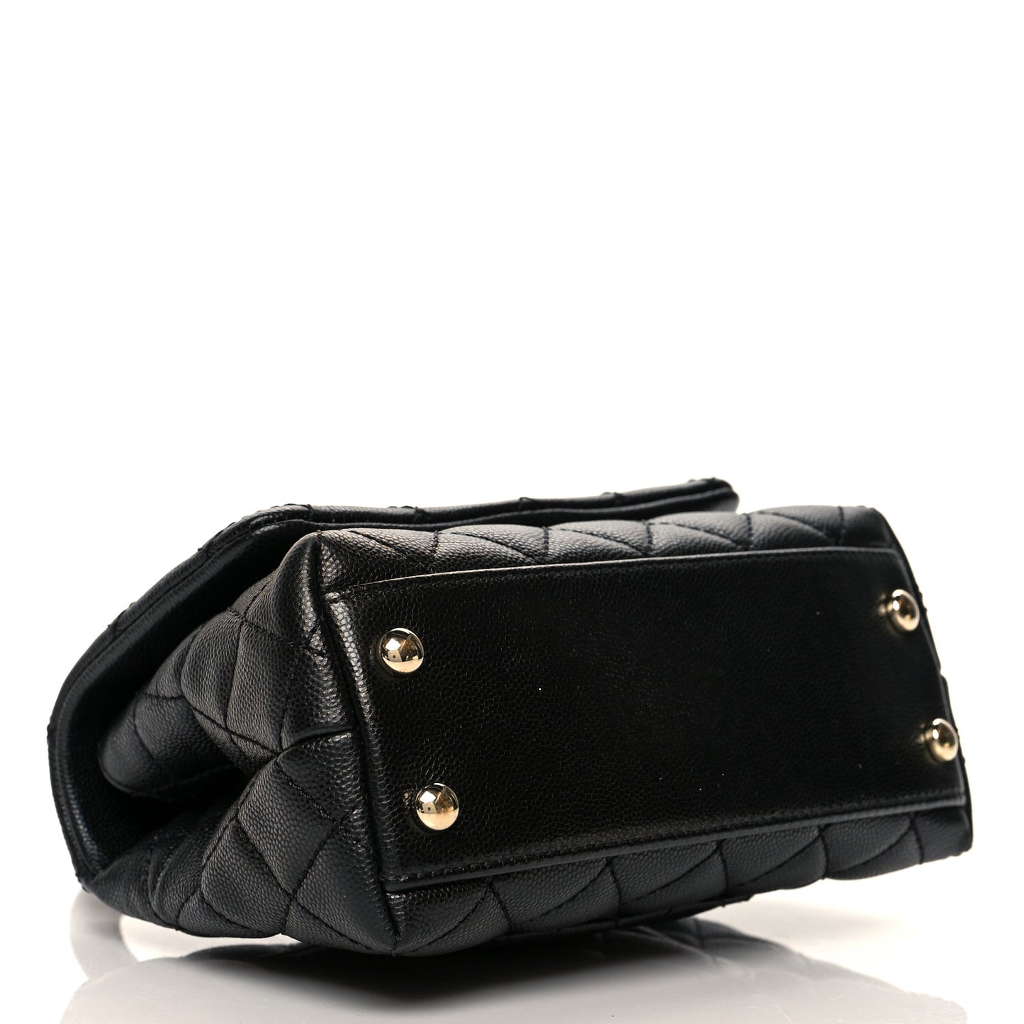 Caviar Quilted Extra Mini Coco Handle Flap Black