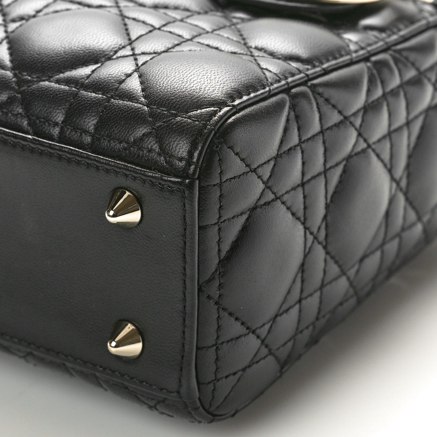 Lambskin Cannage Small My ABCDior Lady Dior Black