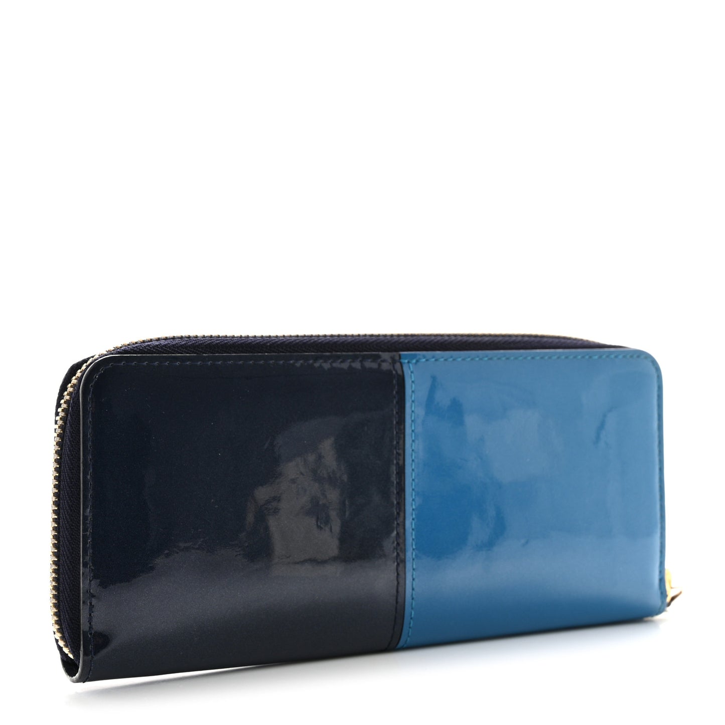 Vernis Miroir Clemence Wallet Blue