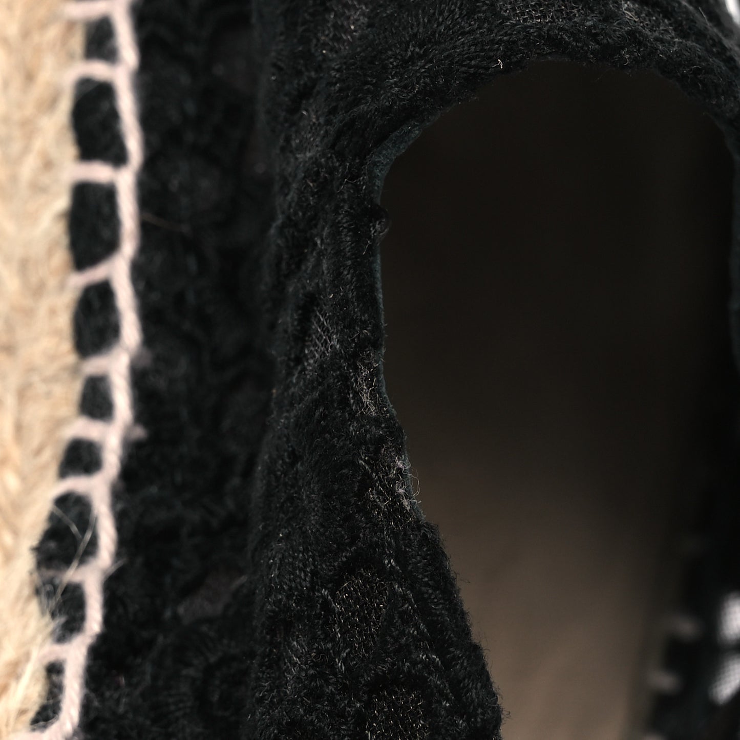 Lace Patent CC Espadrilles 40 Black