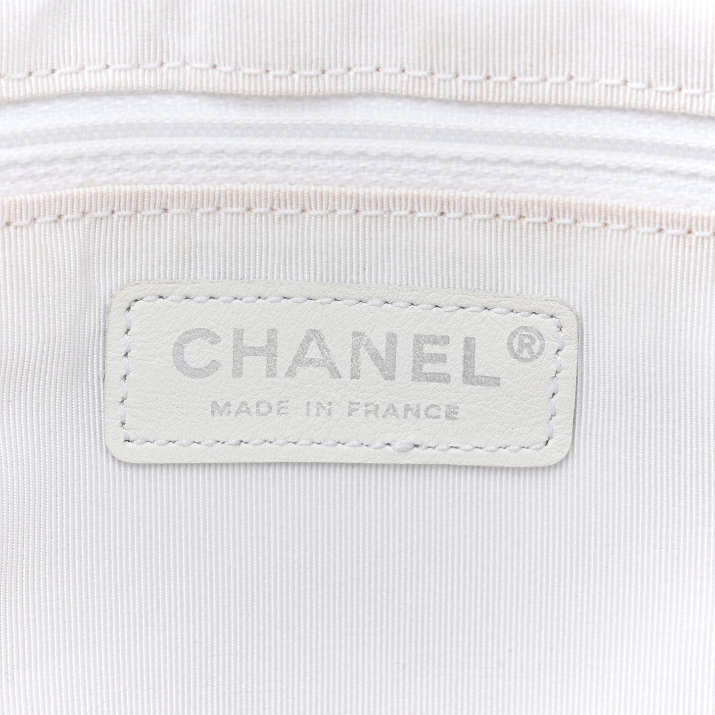 Patent Calfskin Stitched Shoulder To Shoulder Flap Hobo White