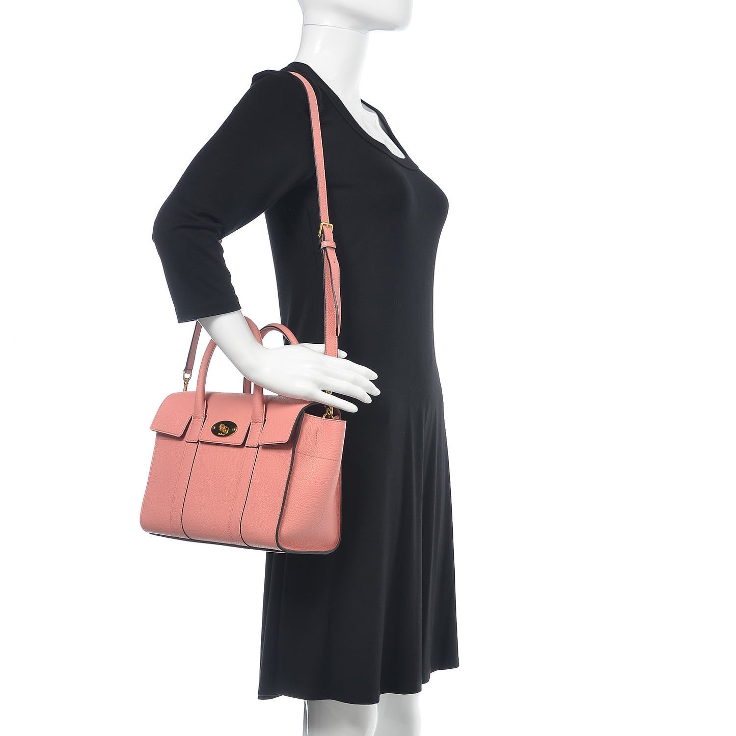 Classic Grain Small New Bayswater Macaroon Pink