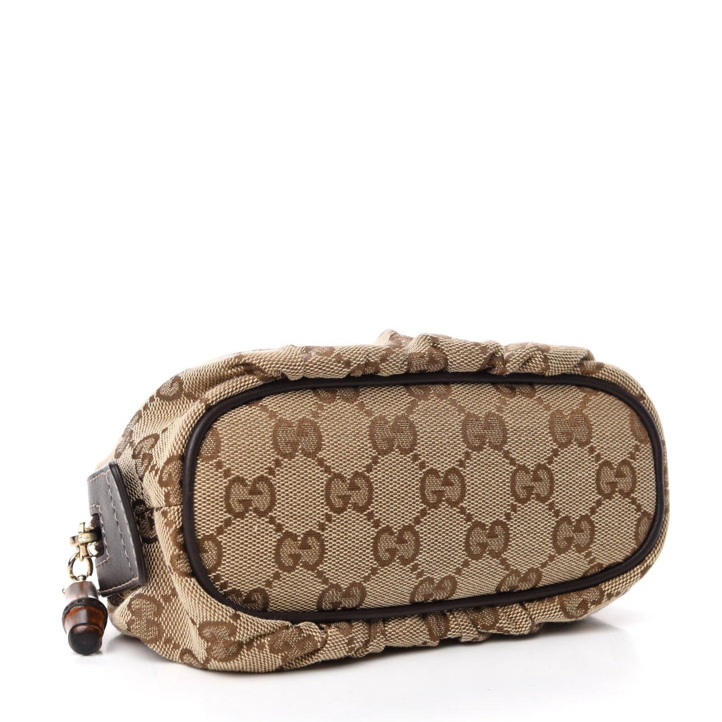 Monogram Medium Bamboo Cosmetic Case Dark Brown