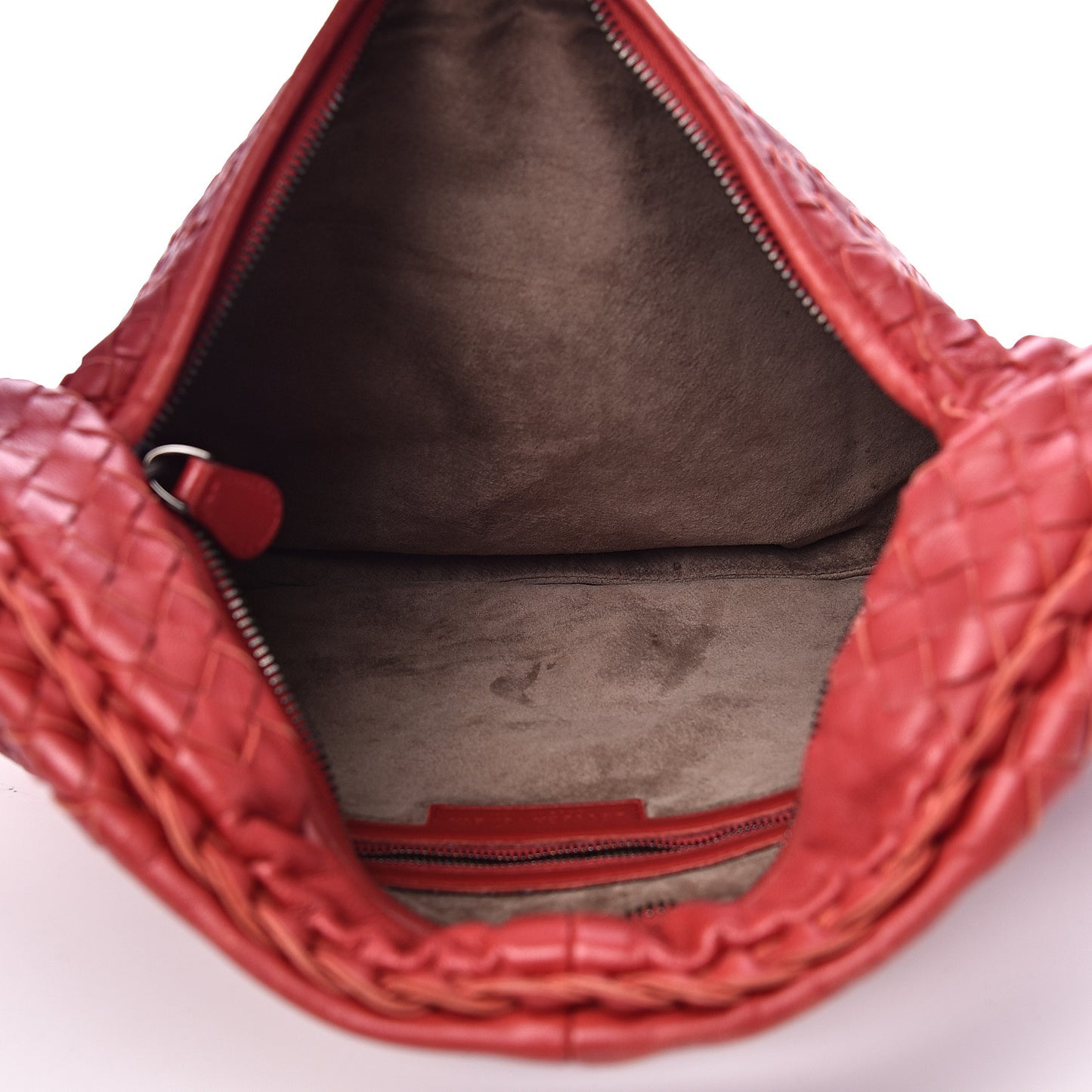 Nappa Intrecciato Medium Veneta Hobo Fraise