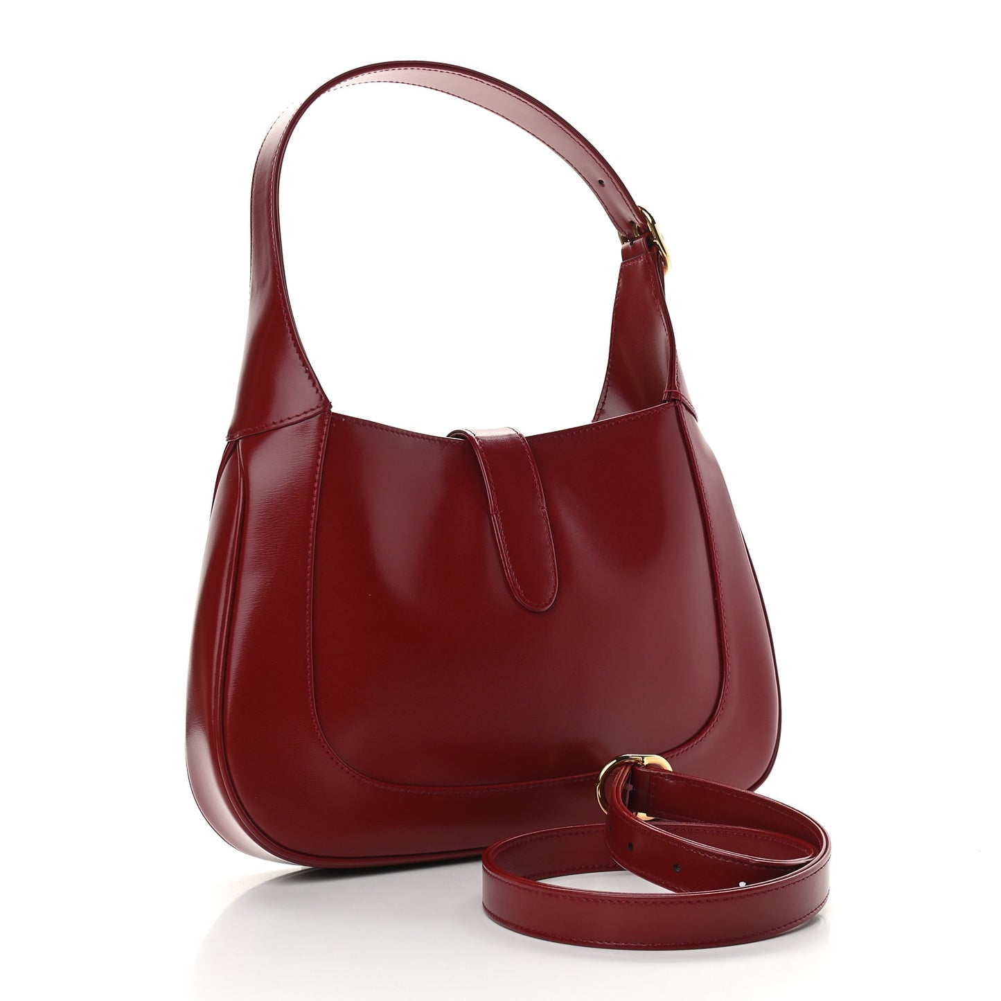 Boarded Dyana Lux Calfskin Small Jackie 1961 Hobo New Cherry Red