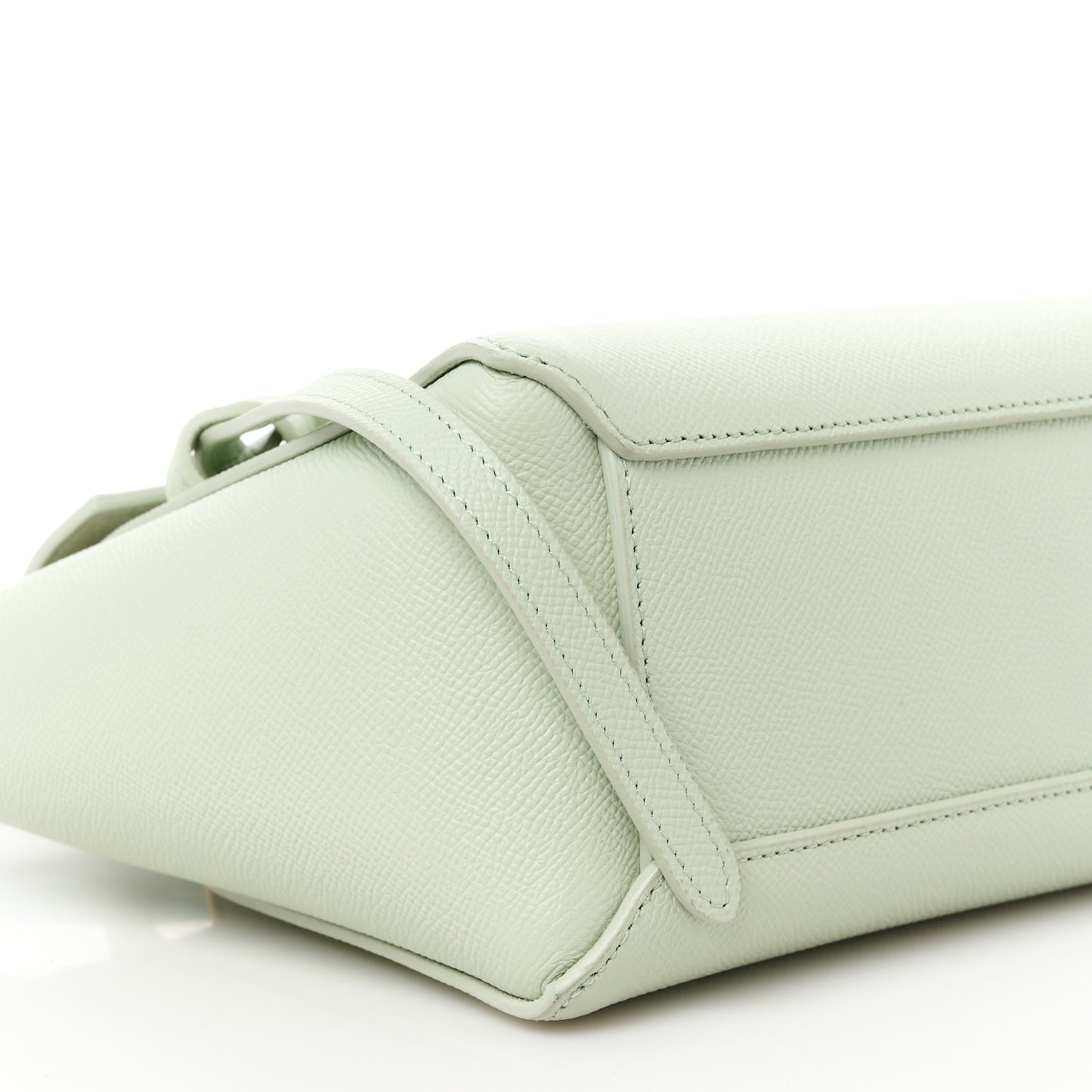 Grained Calfskin Micro Belt Bag Jade