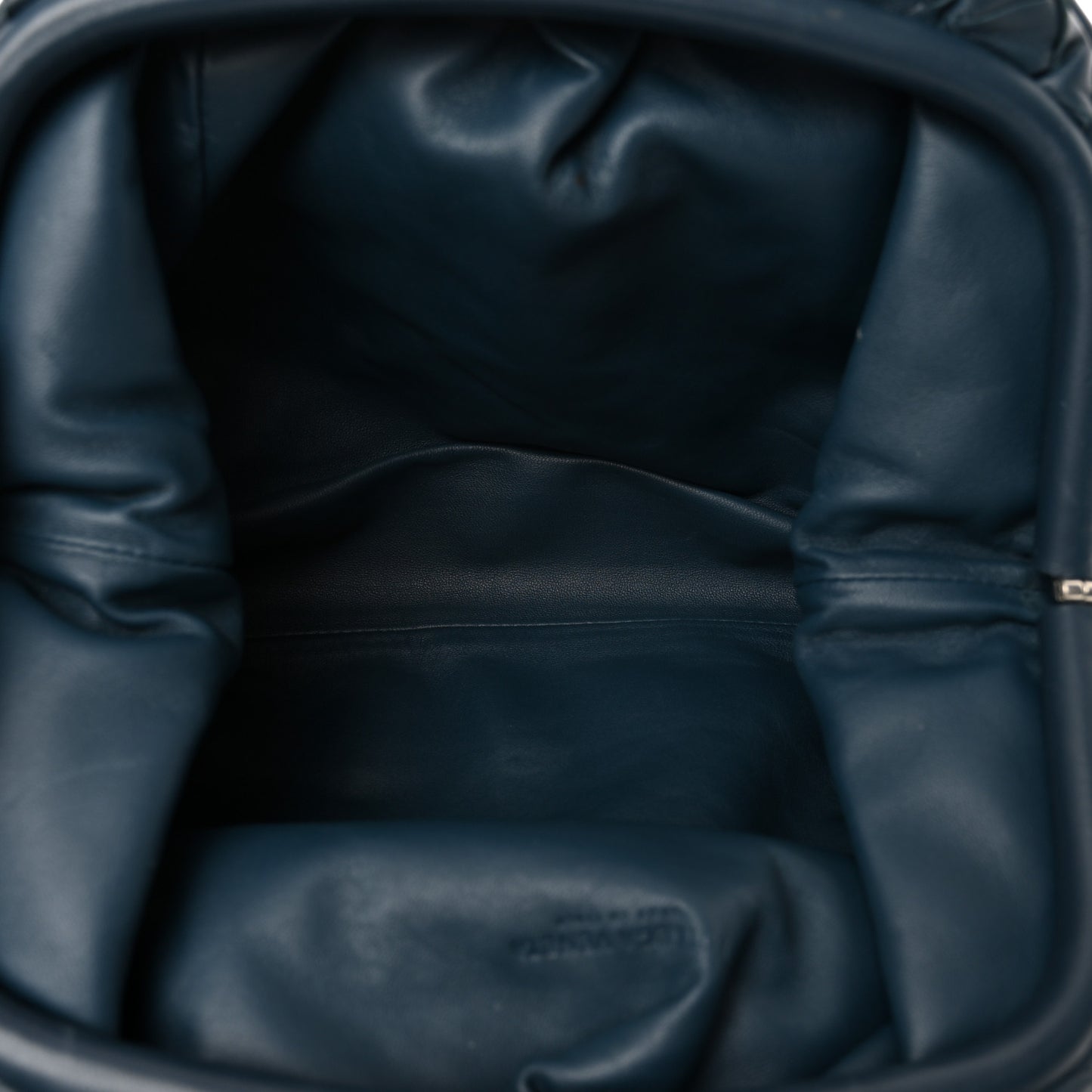 Nappa Maxi Intrecciato The Pouch Oversized Clutch Deep Blue