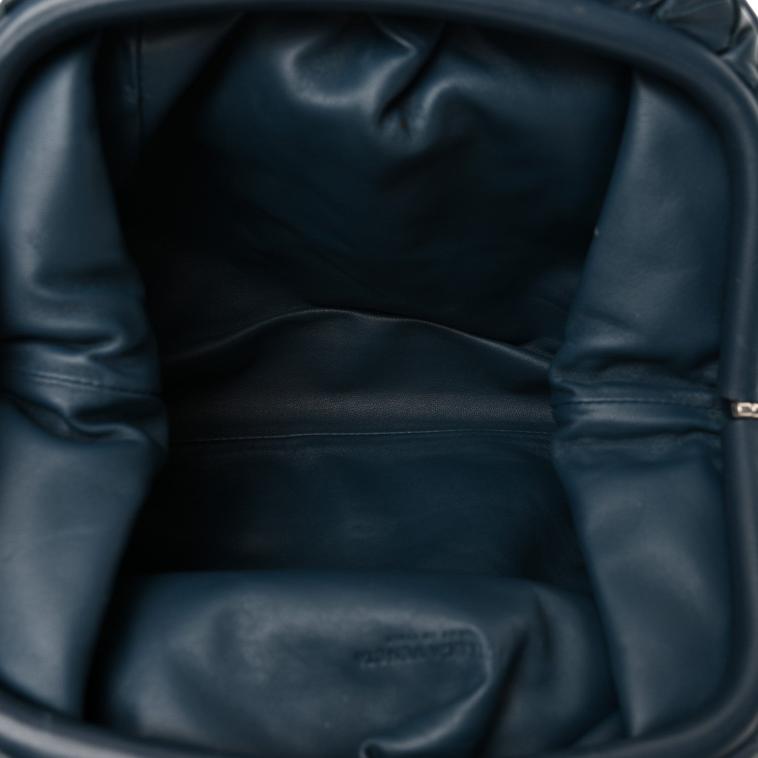 Bottega Veneta Nappa Maxi Intrecciato The Pouch Oversized Clutch Deep Blue 5 of 9