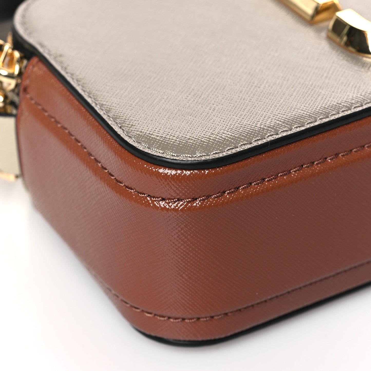 Saffiano Small Snapshot Camera Bag French Grey