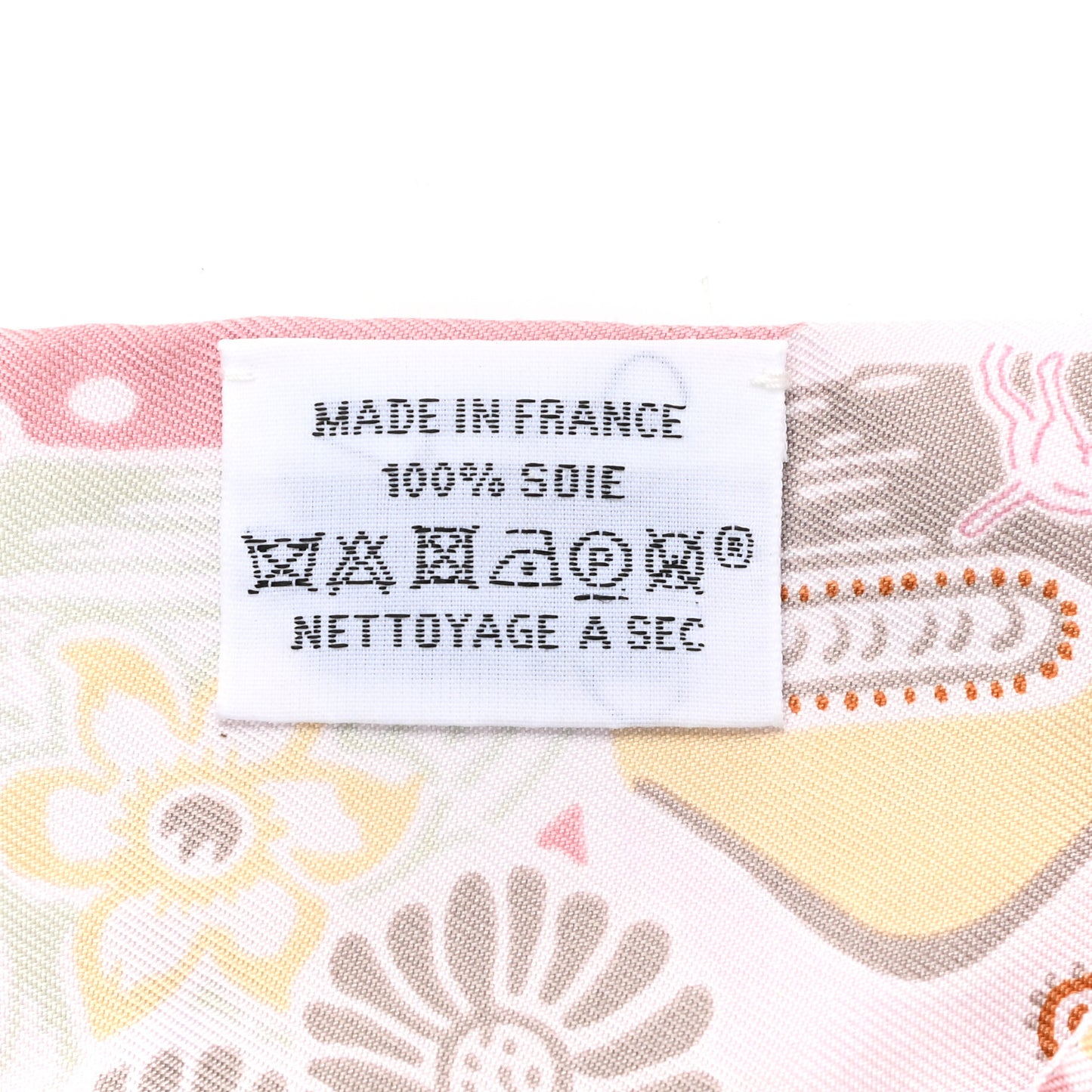 Silk Bingata Twilly Vieux Rose Vert De Eau