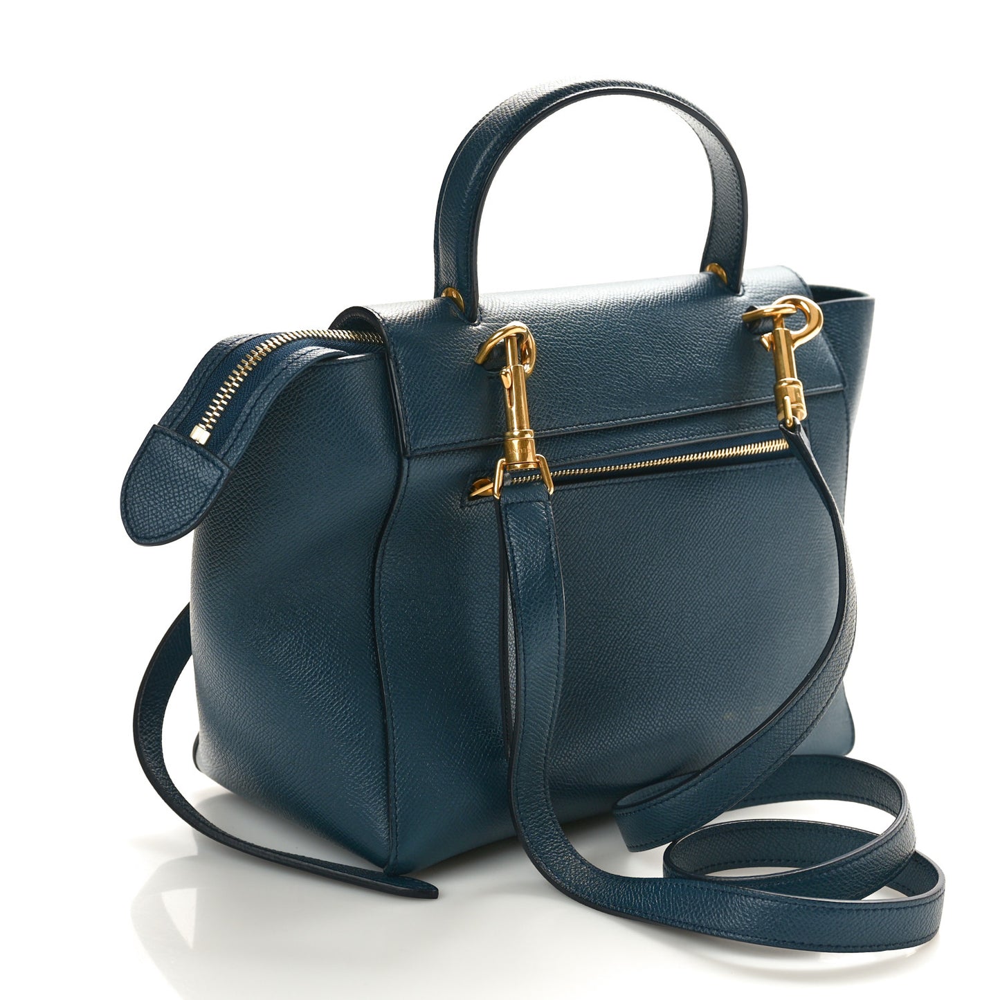 Baby Grained Calfskin Micro Belt Bag Deepsea