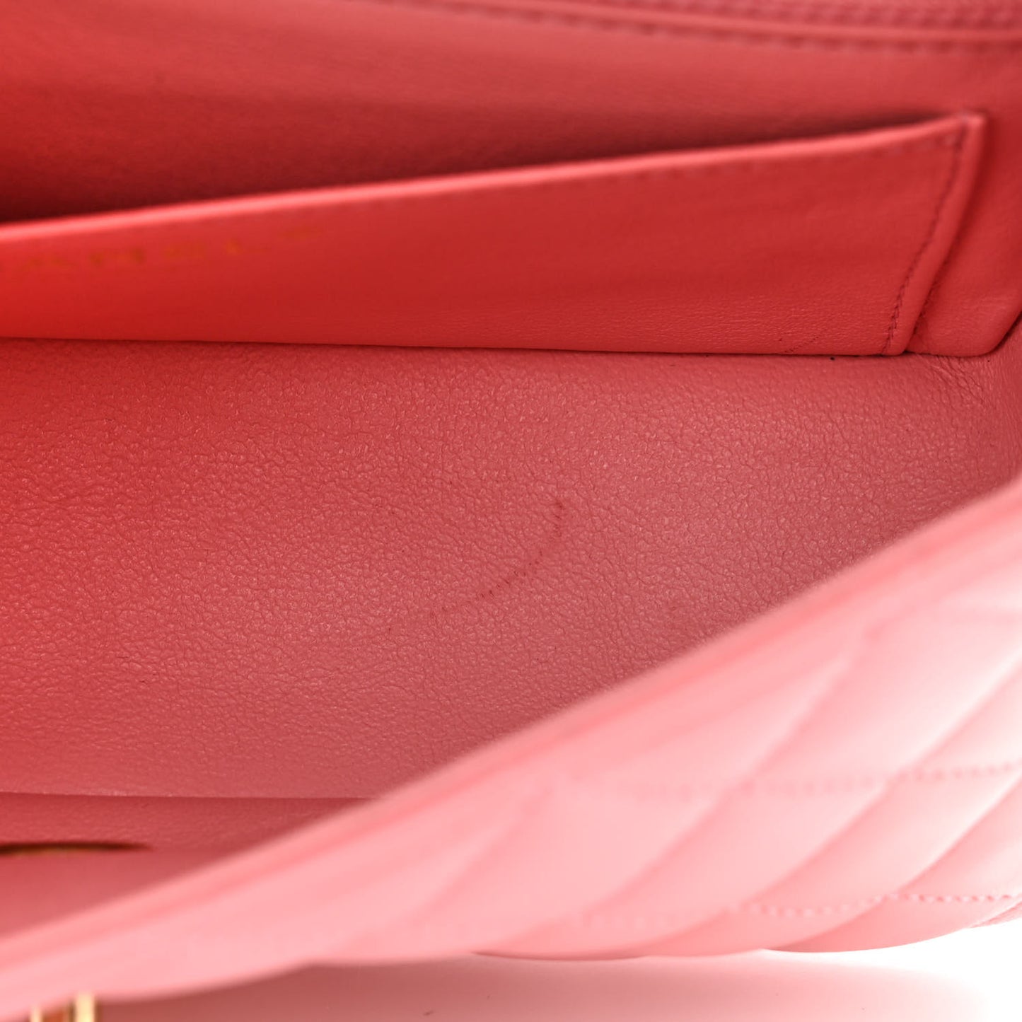 Lambskin Quilted Mini Rectangular Flap Pink