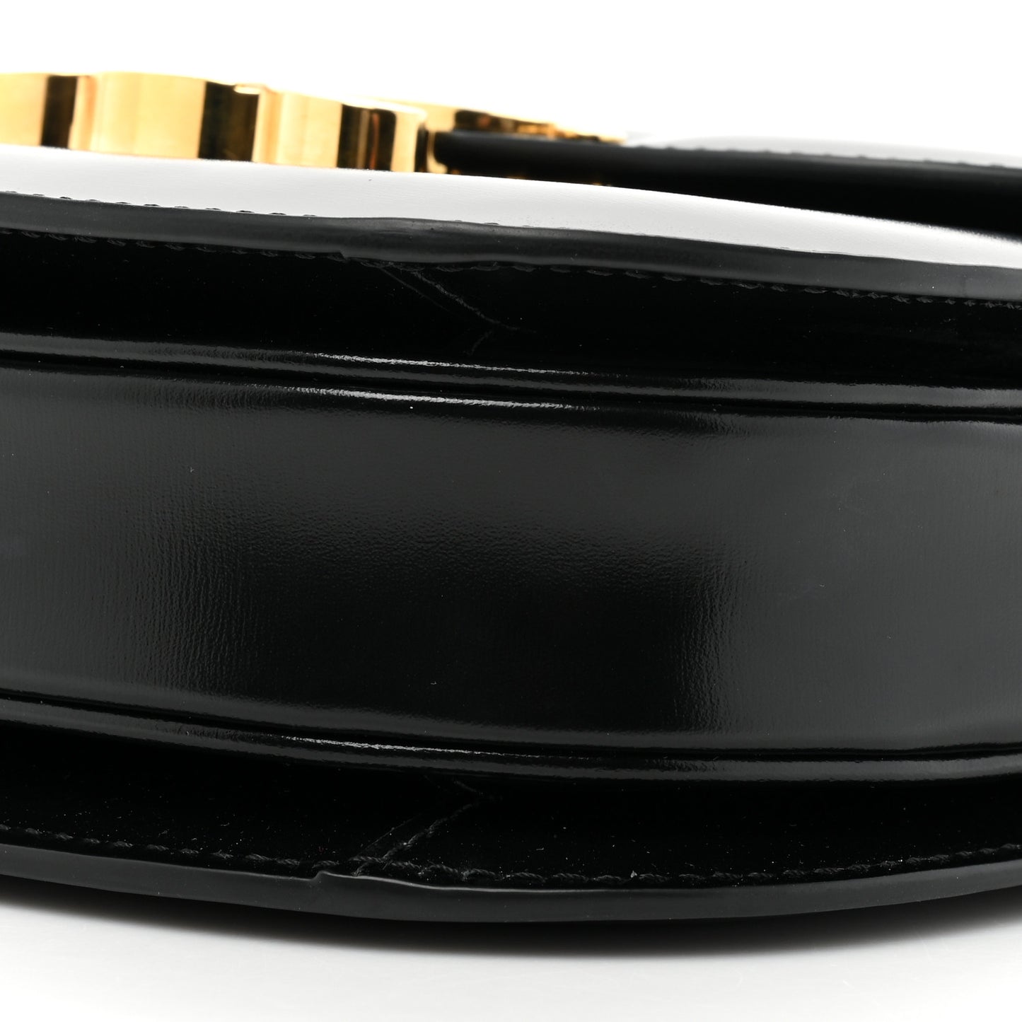 Shiny Calfskin Teen Besace Black