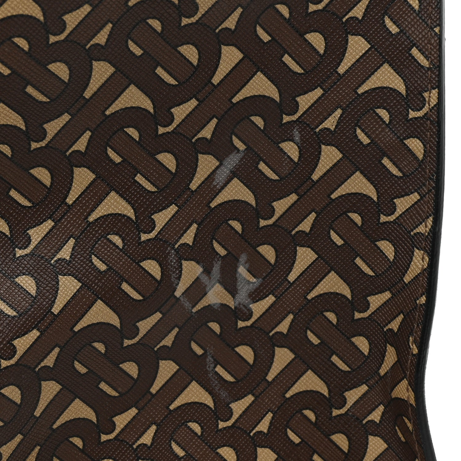 Burberry E-Canvas Monogram Stripe Book Tote Bridle Brown 15 of 21