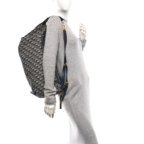 Oblique Large D-Journey Bag Blue