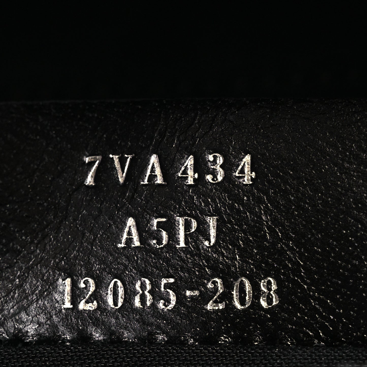 Vitello Century Bi-Color FF 1974 Embossed Belt Bag Maya Black