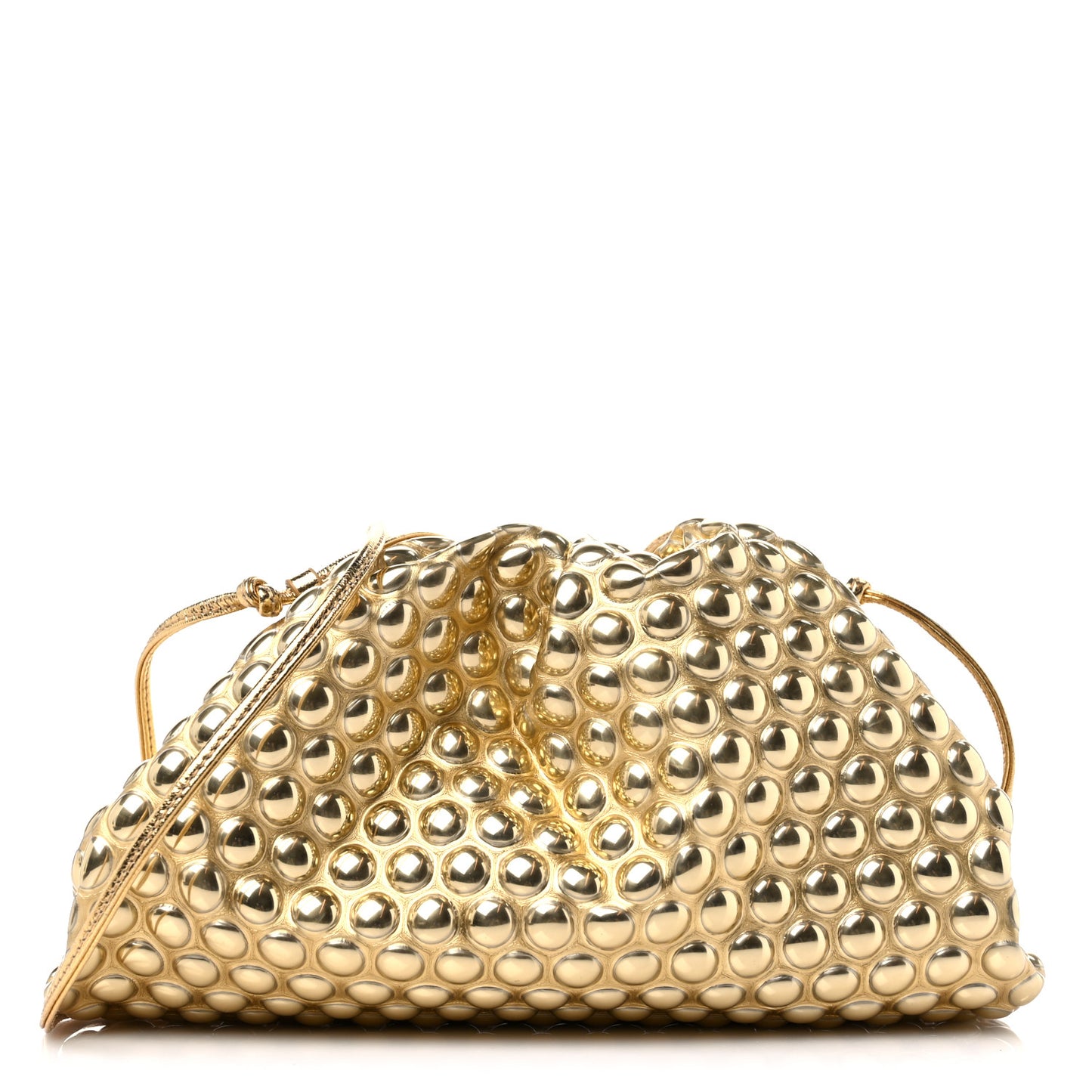 Metallic Fabric Bubble Wrap The Mini Pouch Gold