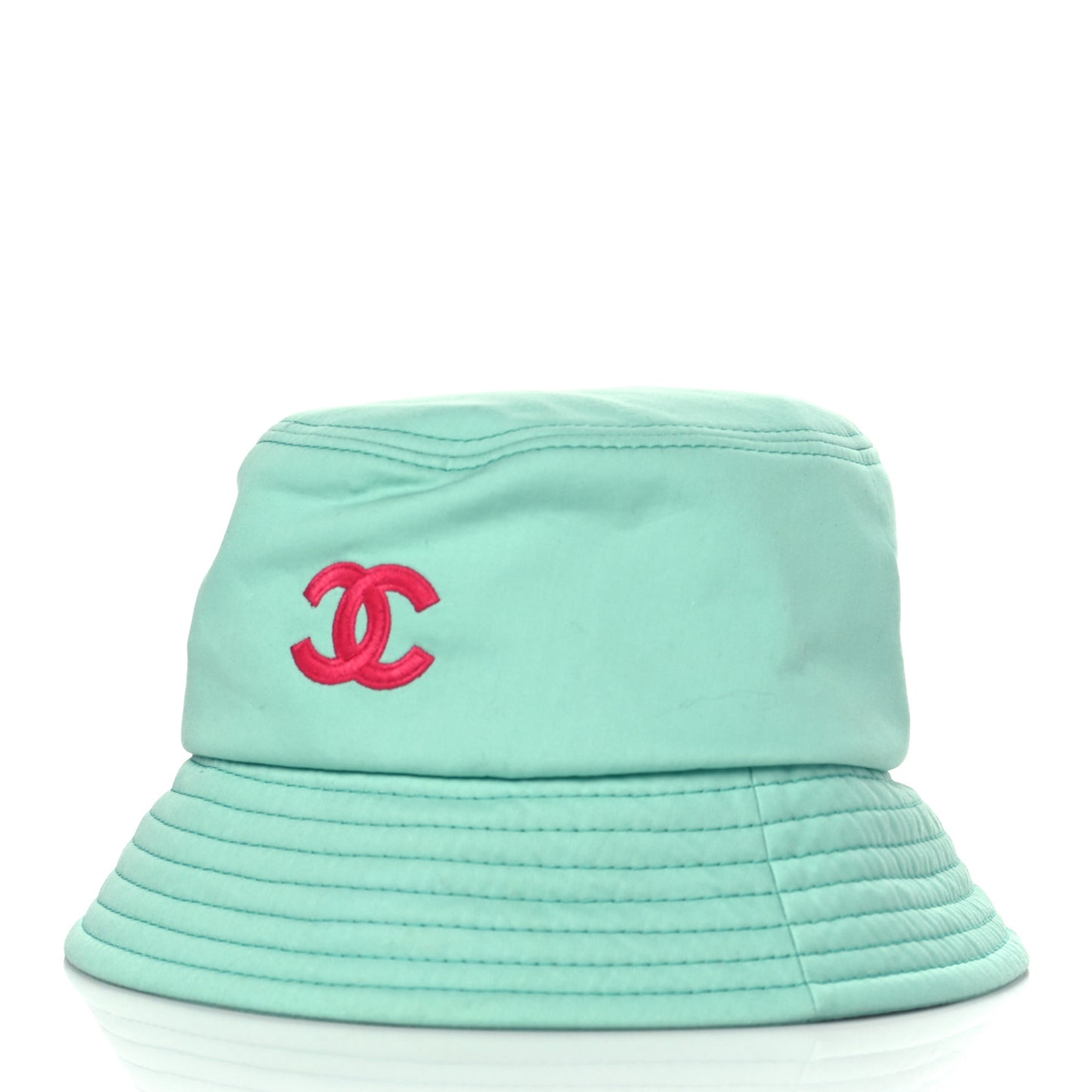Cotton CC Cloche Bucket Hat S Turquoise Fuchsia