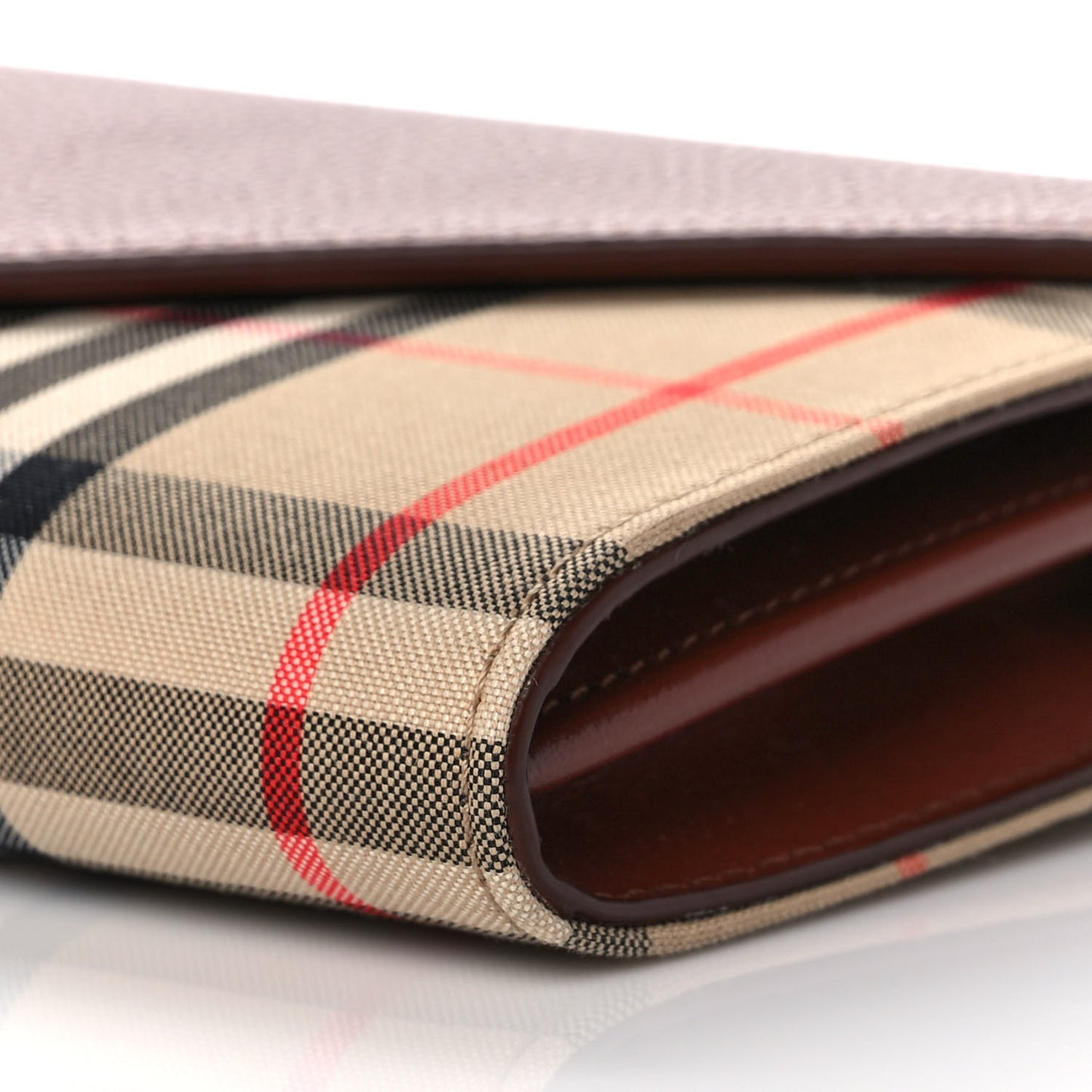 Vintage Check Grainy Calfskin Hanna Crossbody Tan