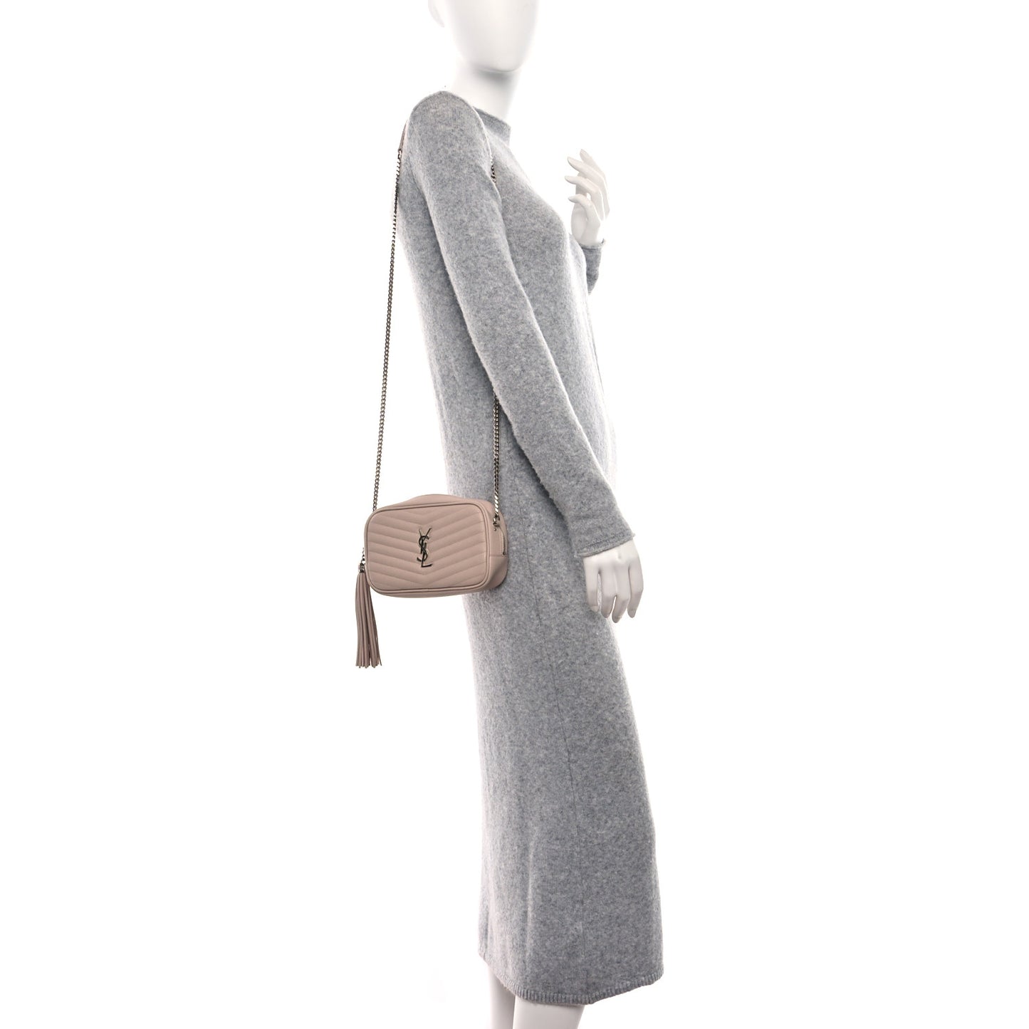 Grain De Poudre Matelasse Monogram Mini Lou Camera Bag Marble Pink