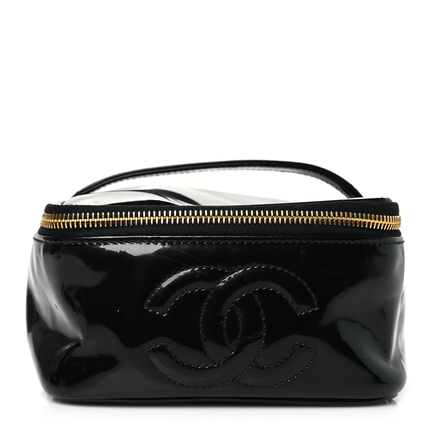 Patent Vanity Cosmetic Case Black