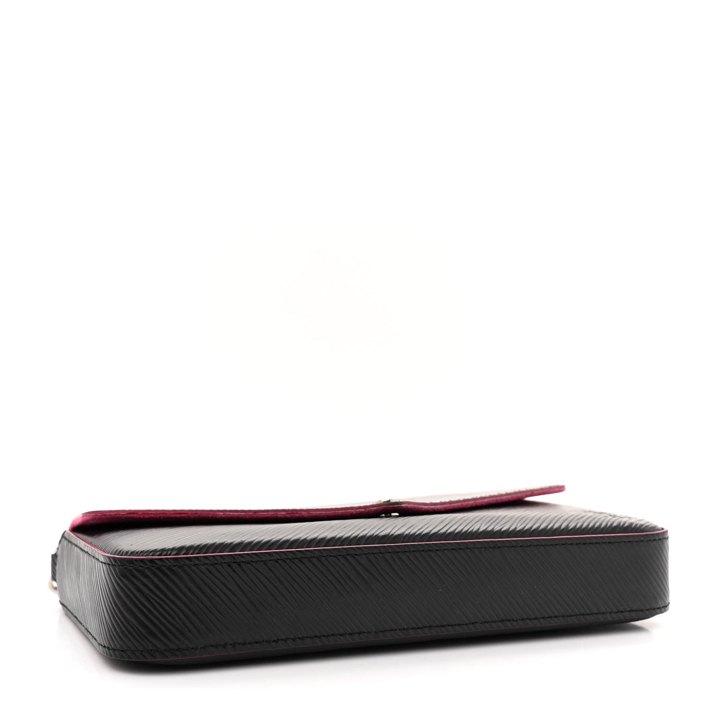 Epi Pochette Felicie Black Hot Pink