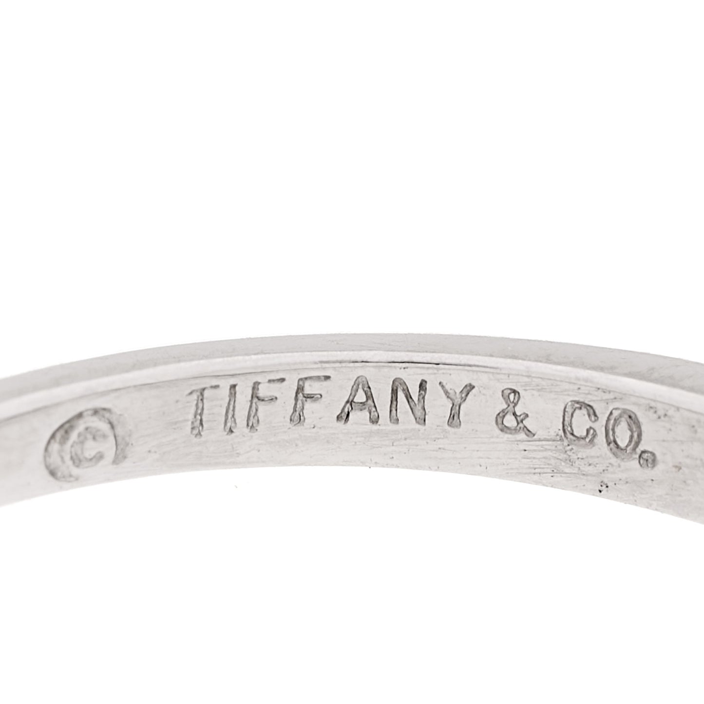 Platinum Diamond Round Baguette Half Band Ring 56 7.5
