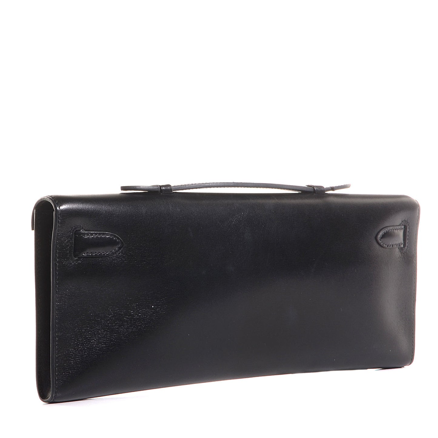 Box Kelly Cut Clutch Black