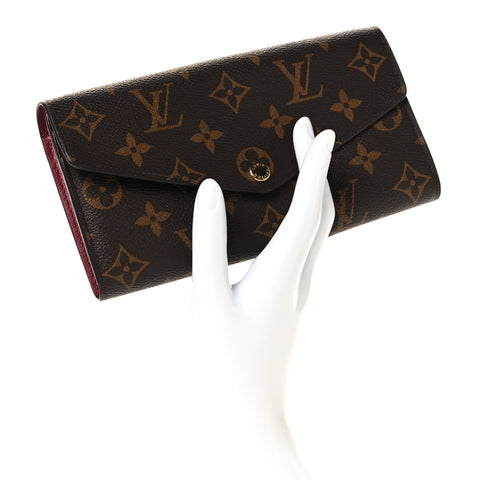 Monogram Sarah Wallet NM Fuchsia