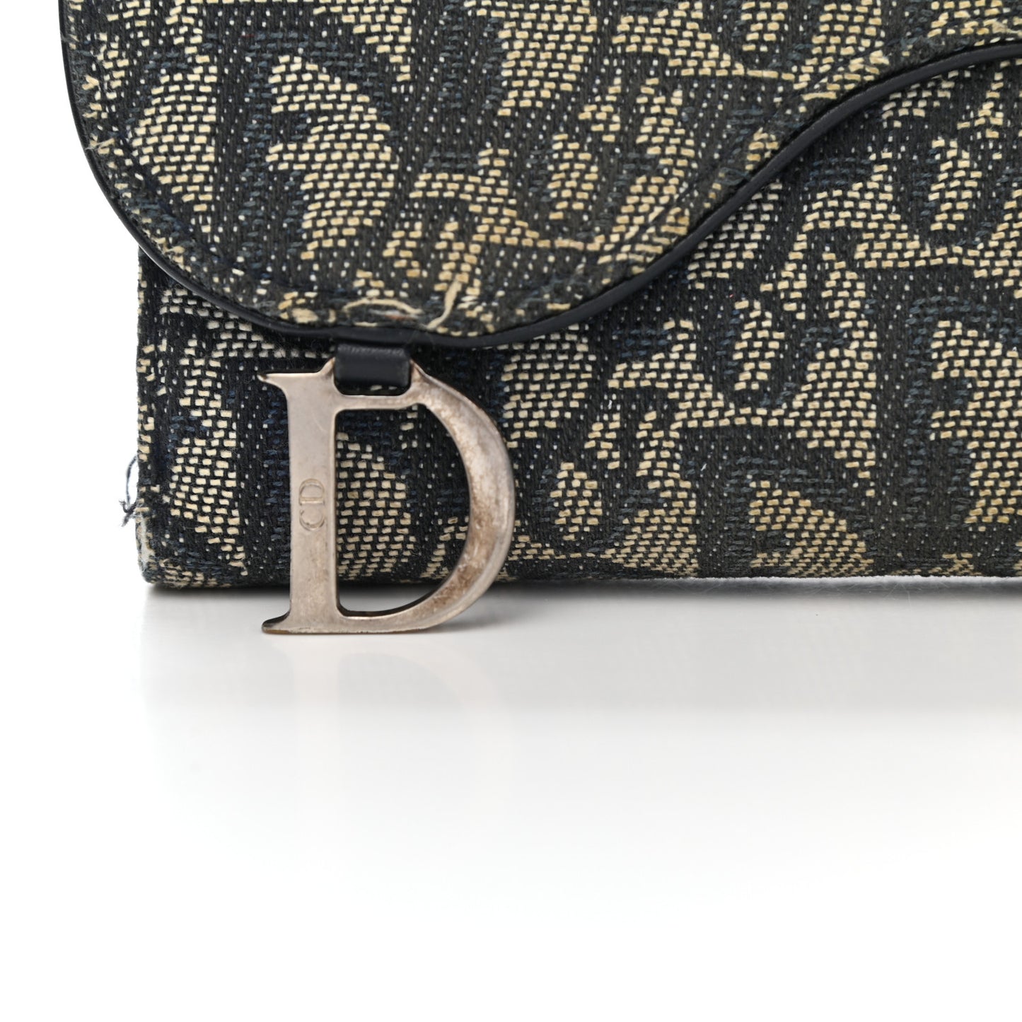 Monogram Saddle Wallet Navy
