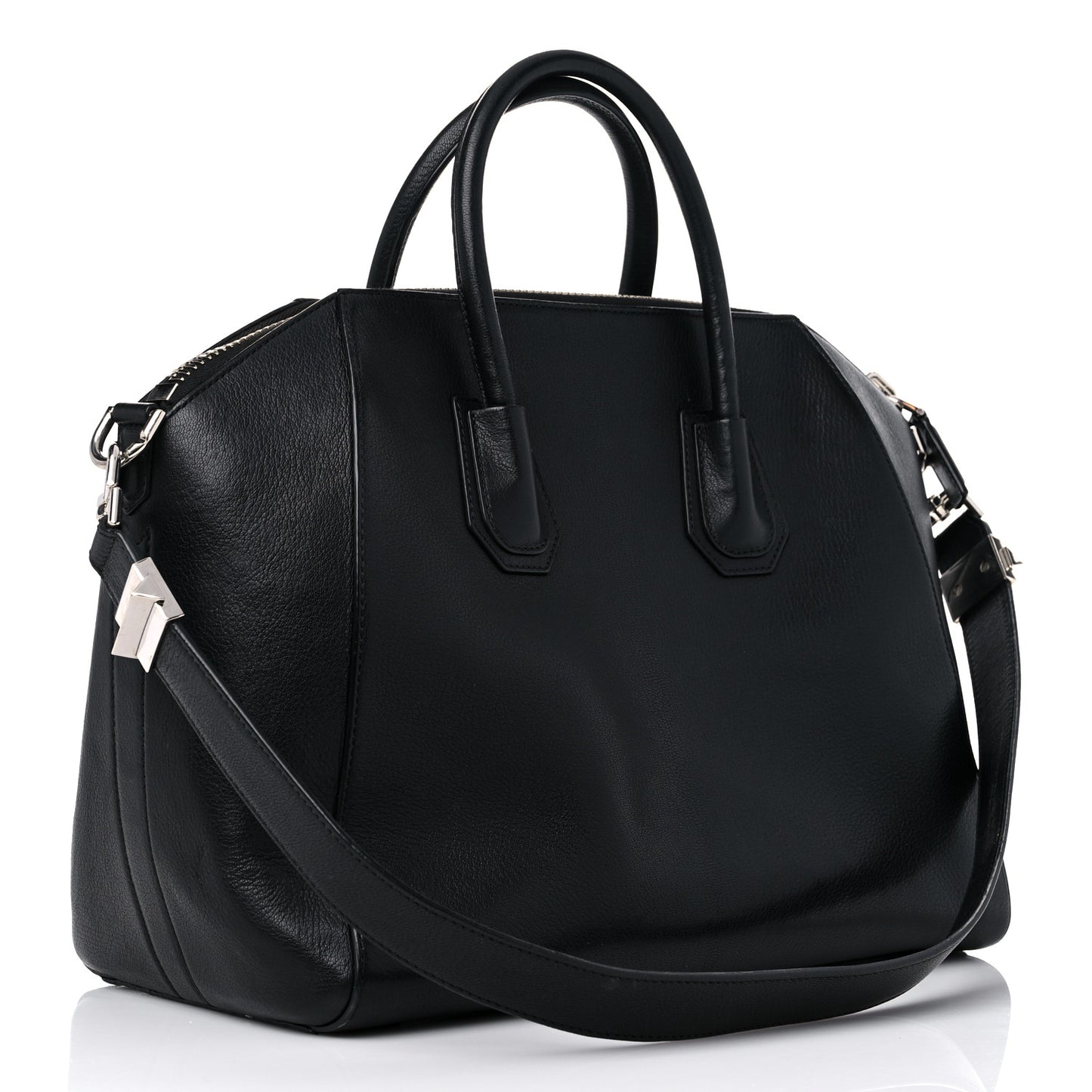 Sugar Goatskin Large Antigona Black
