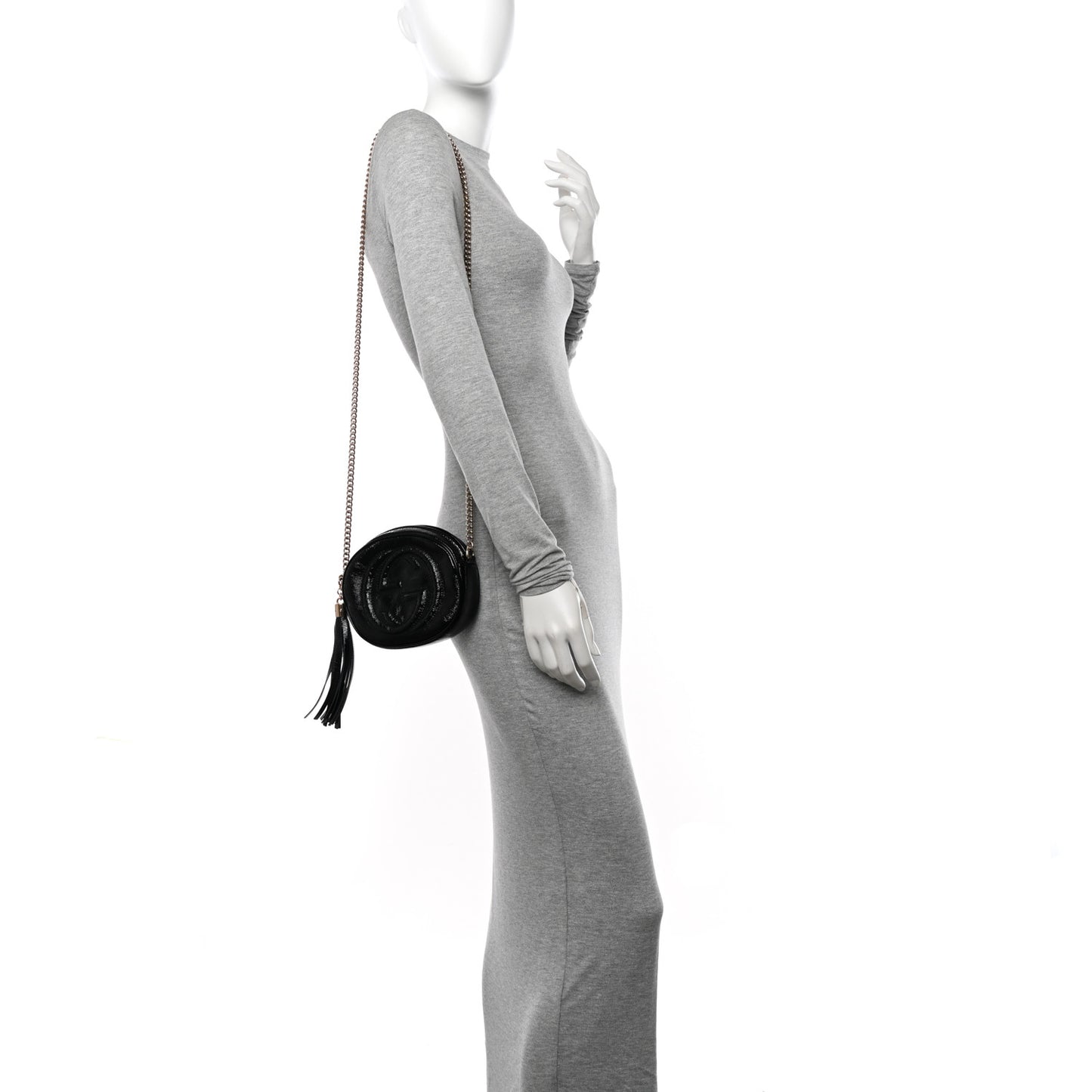 Patent Mini Soho Chain Bag Black