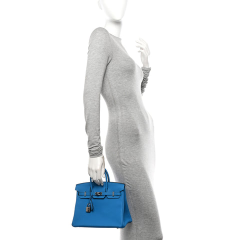 Togo Birkin 25 Bleu Zanzibar